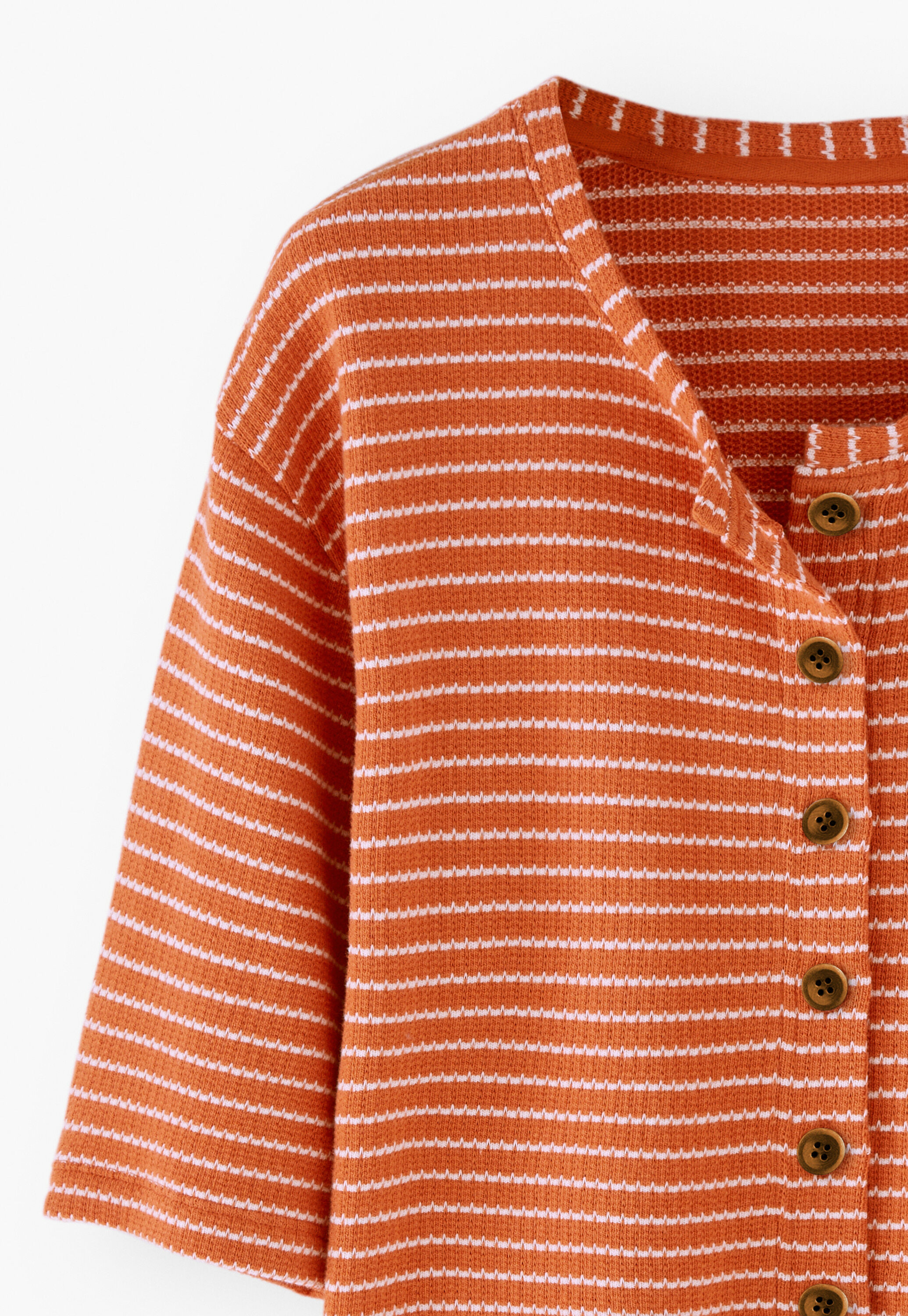 Textured striped cardigan