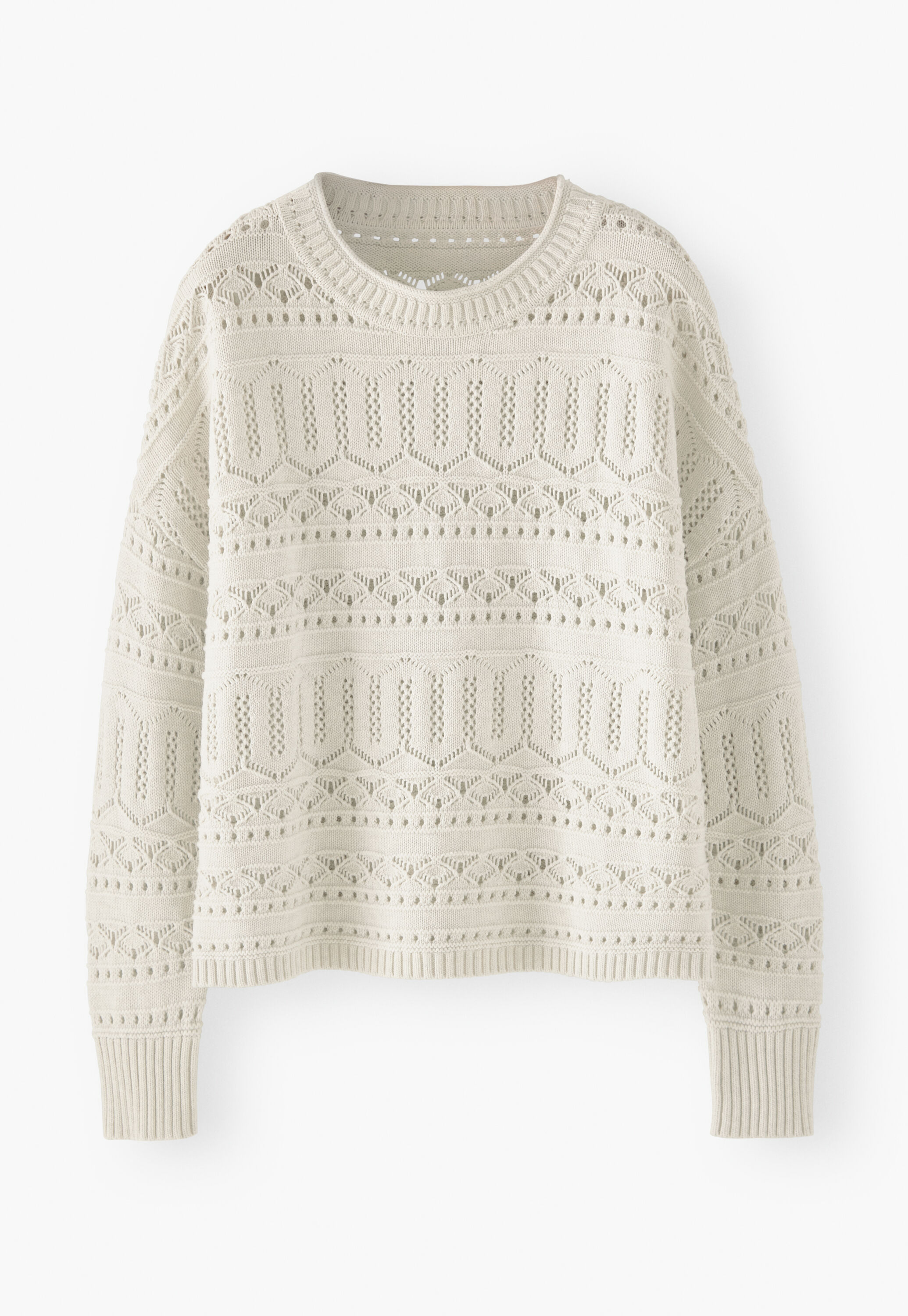 Pointelle sweater