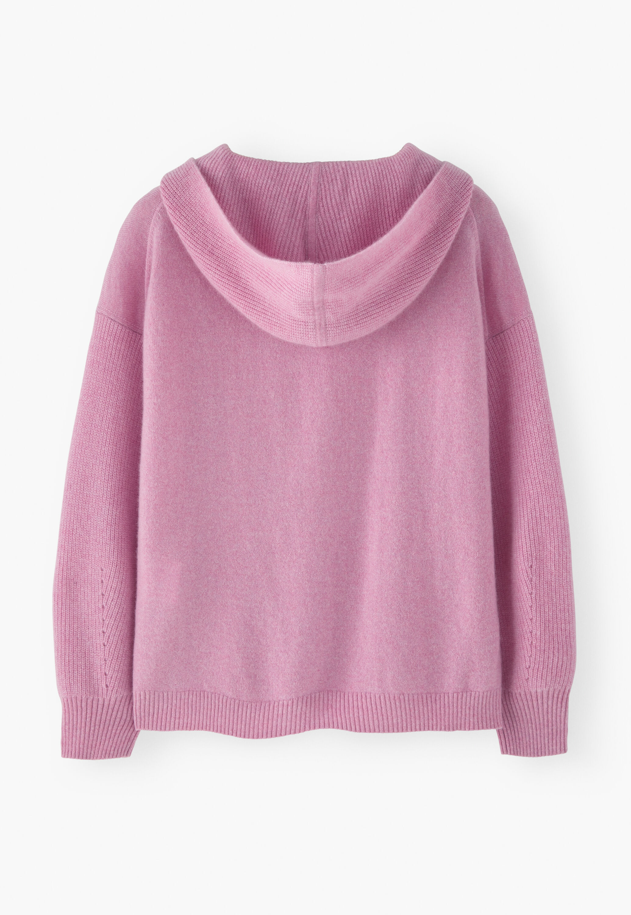 Rib-sleeve hoodie