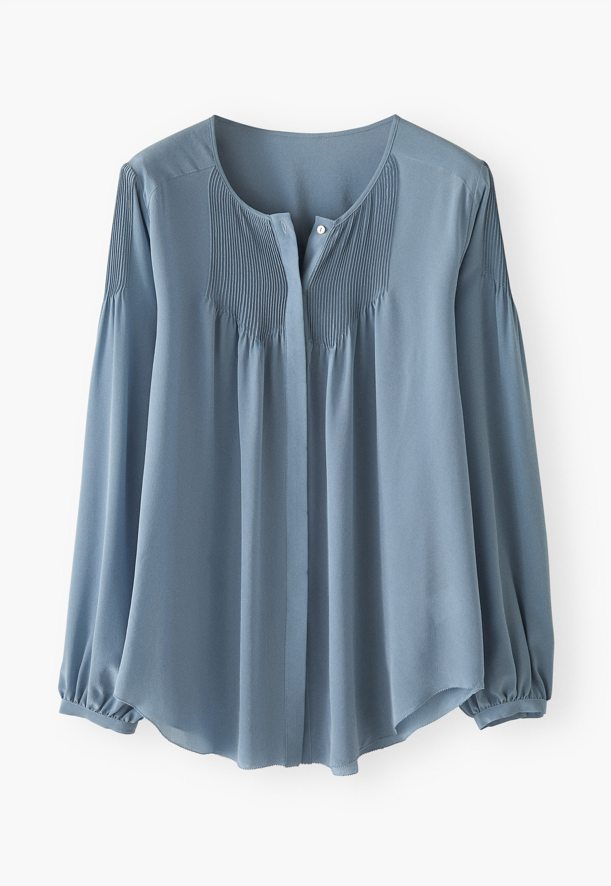 Pintucked blouse