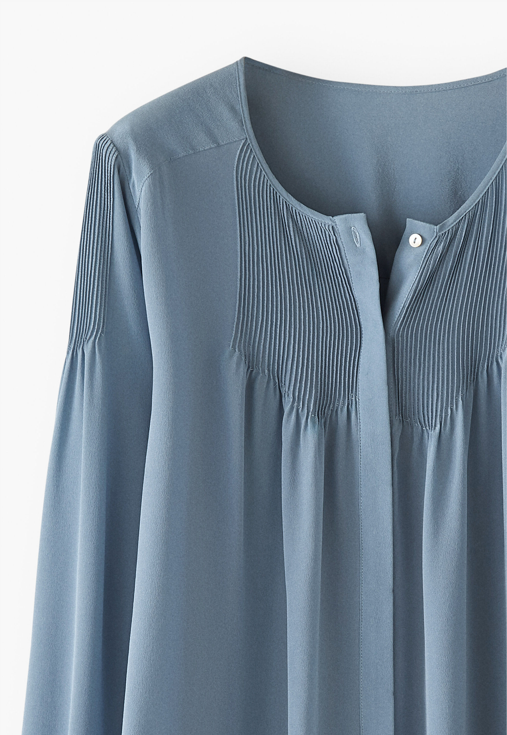 Pintucked blouse