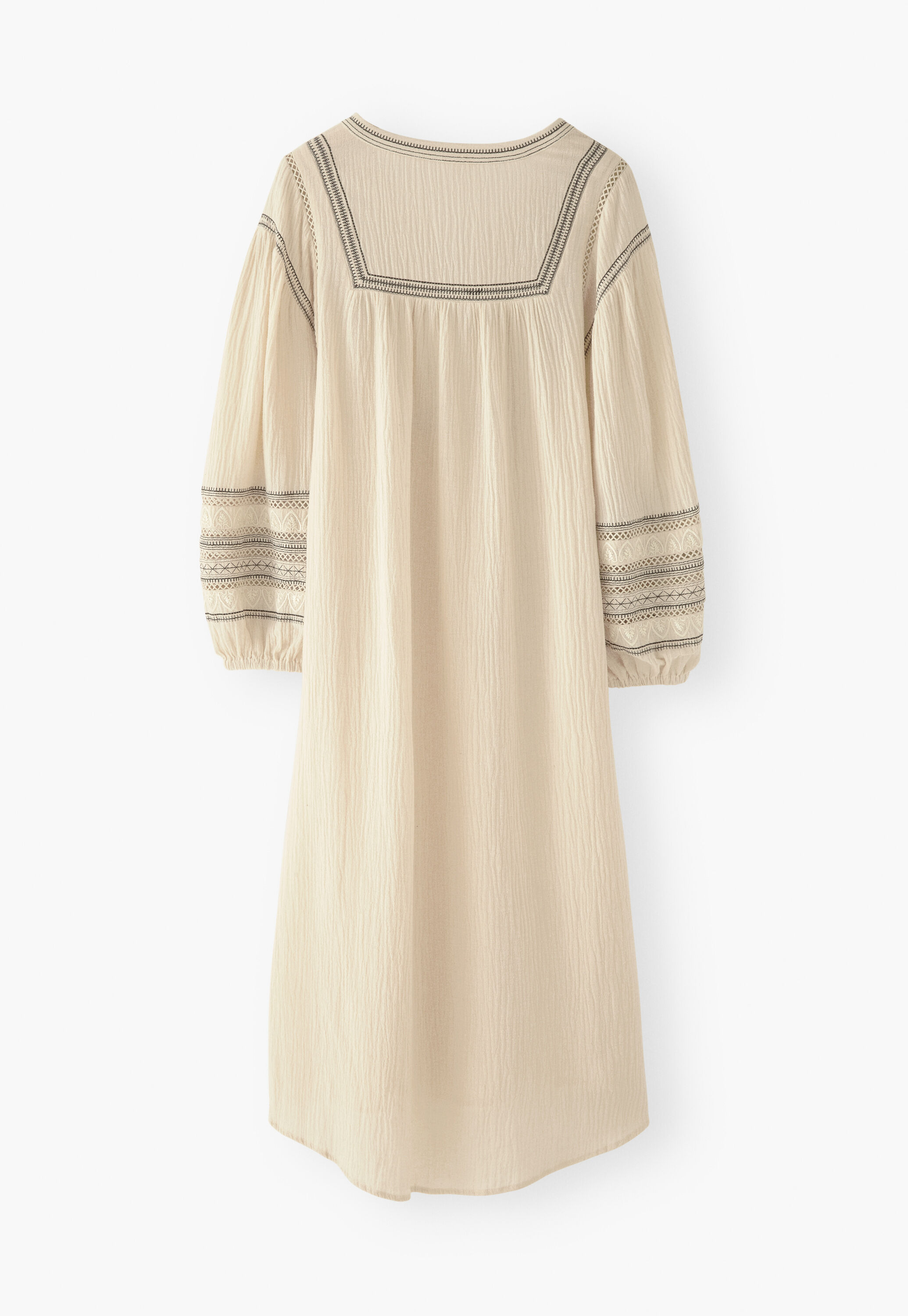 Notch-neck dress