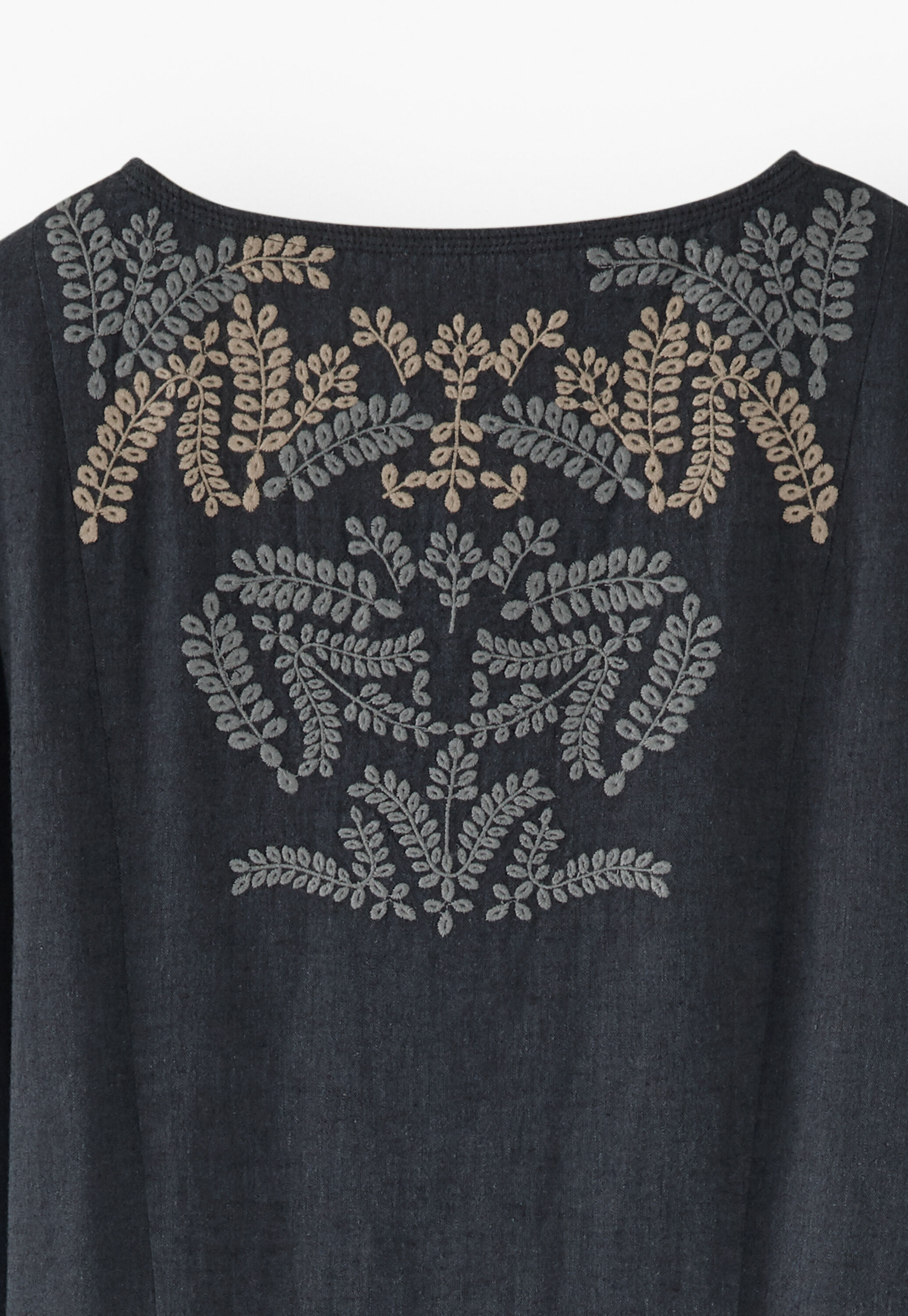 Tiered embroidered dress
