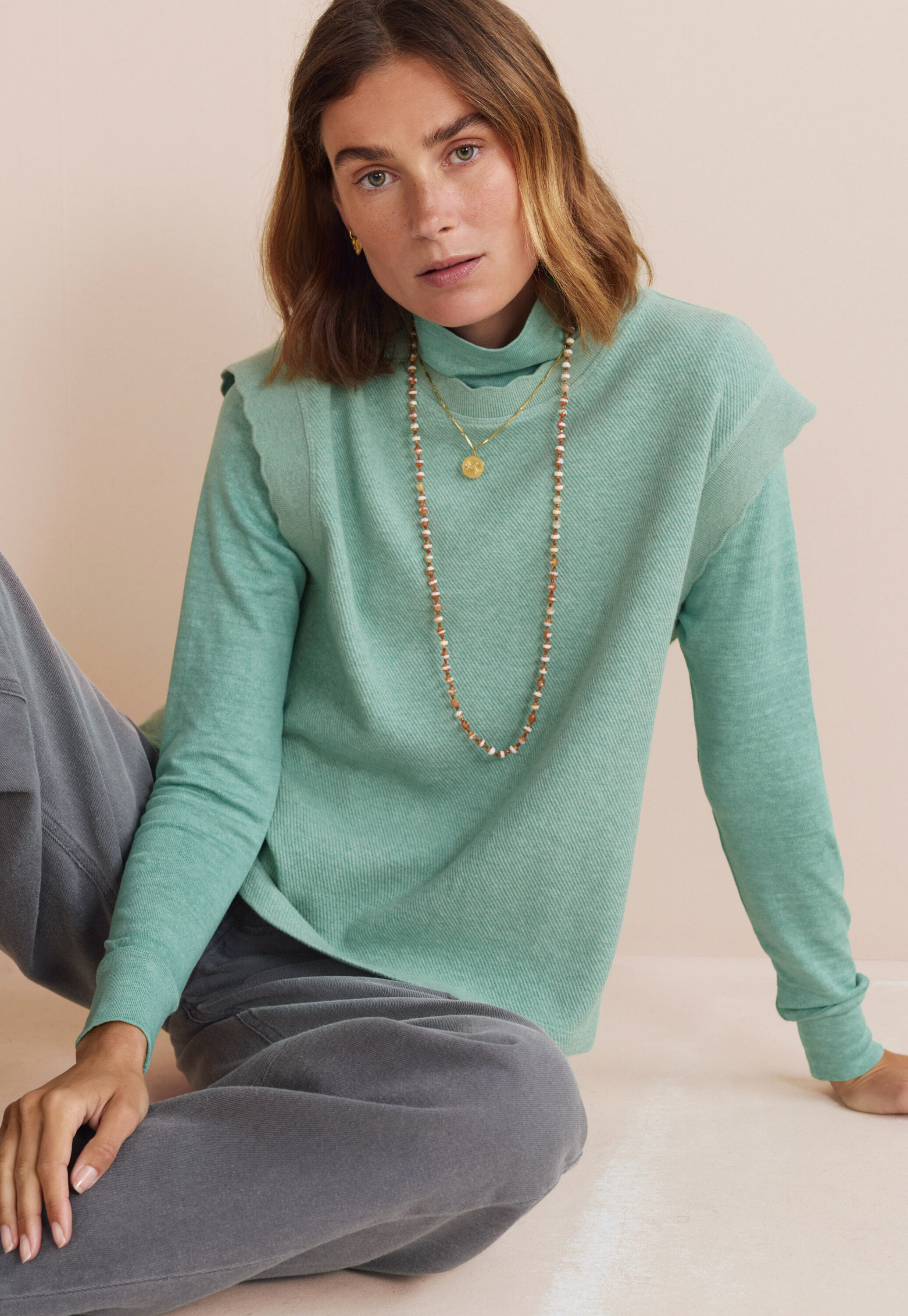 Roll-neck top