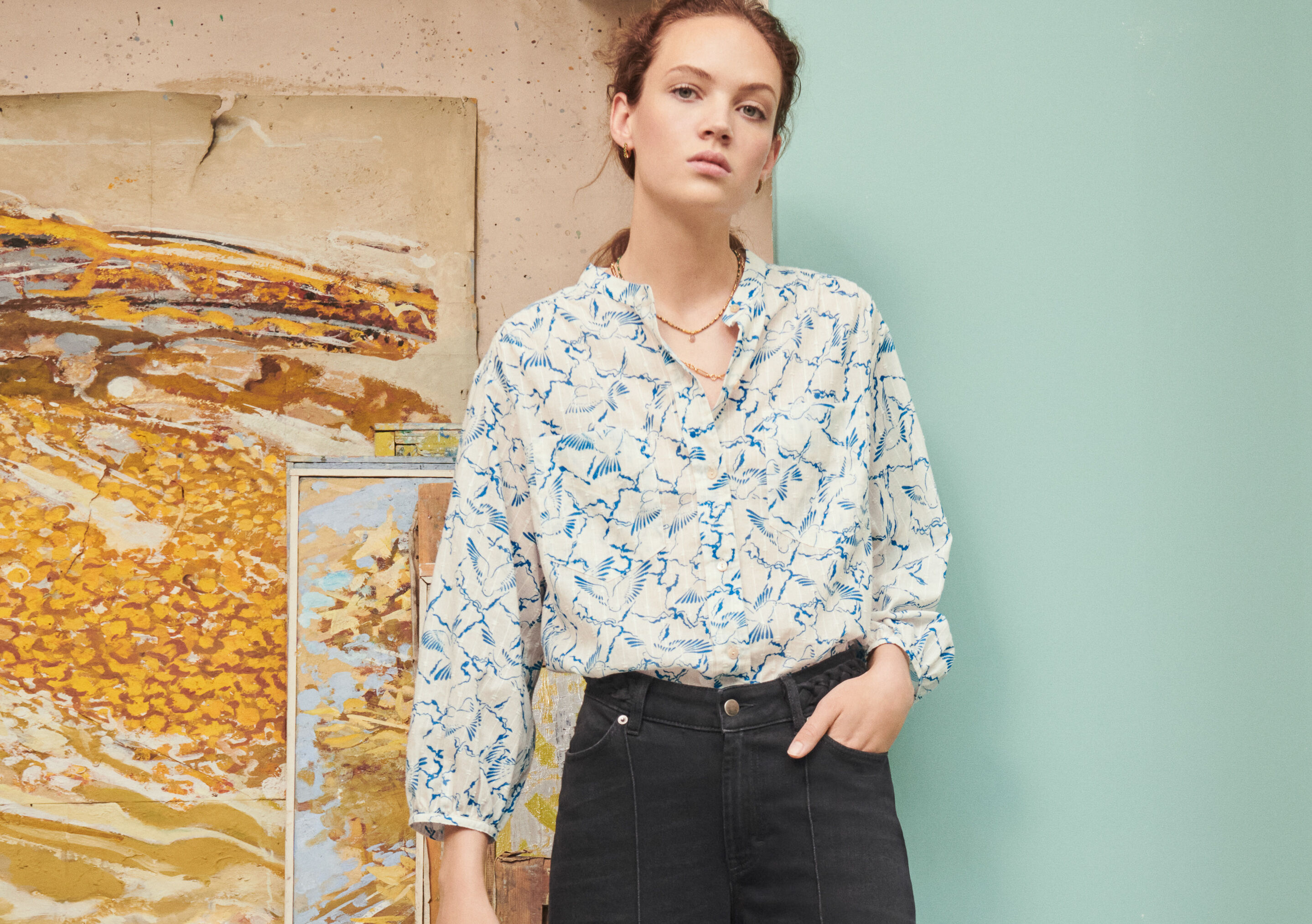 Printed blouse
