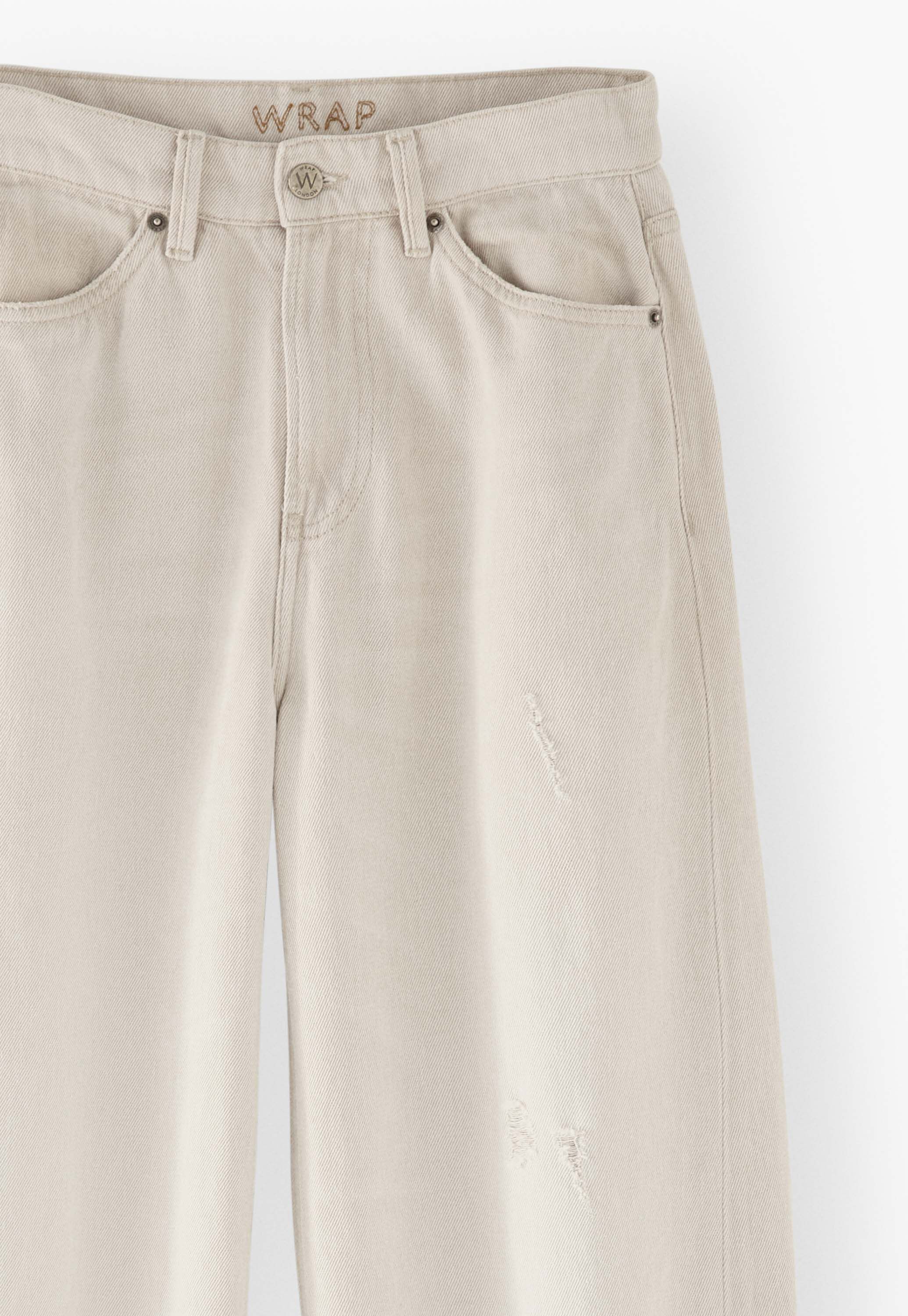 Mid-rise wide-leg jeans