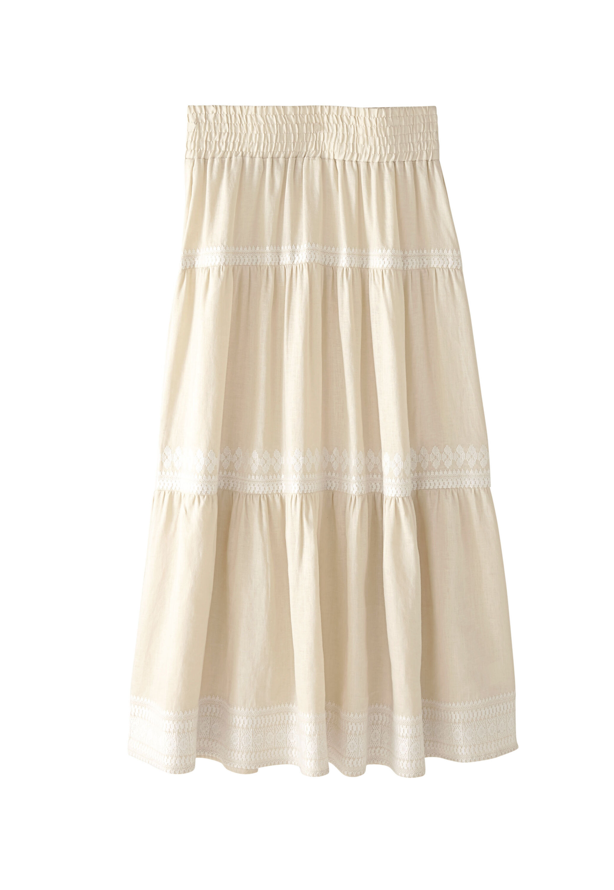 Embroidered maxi-skirt