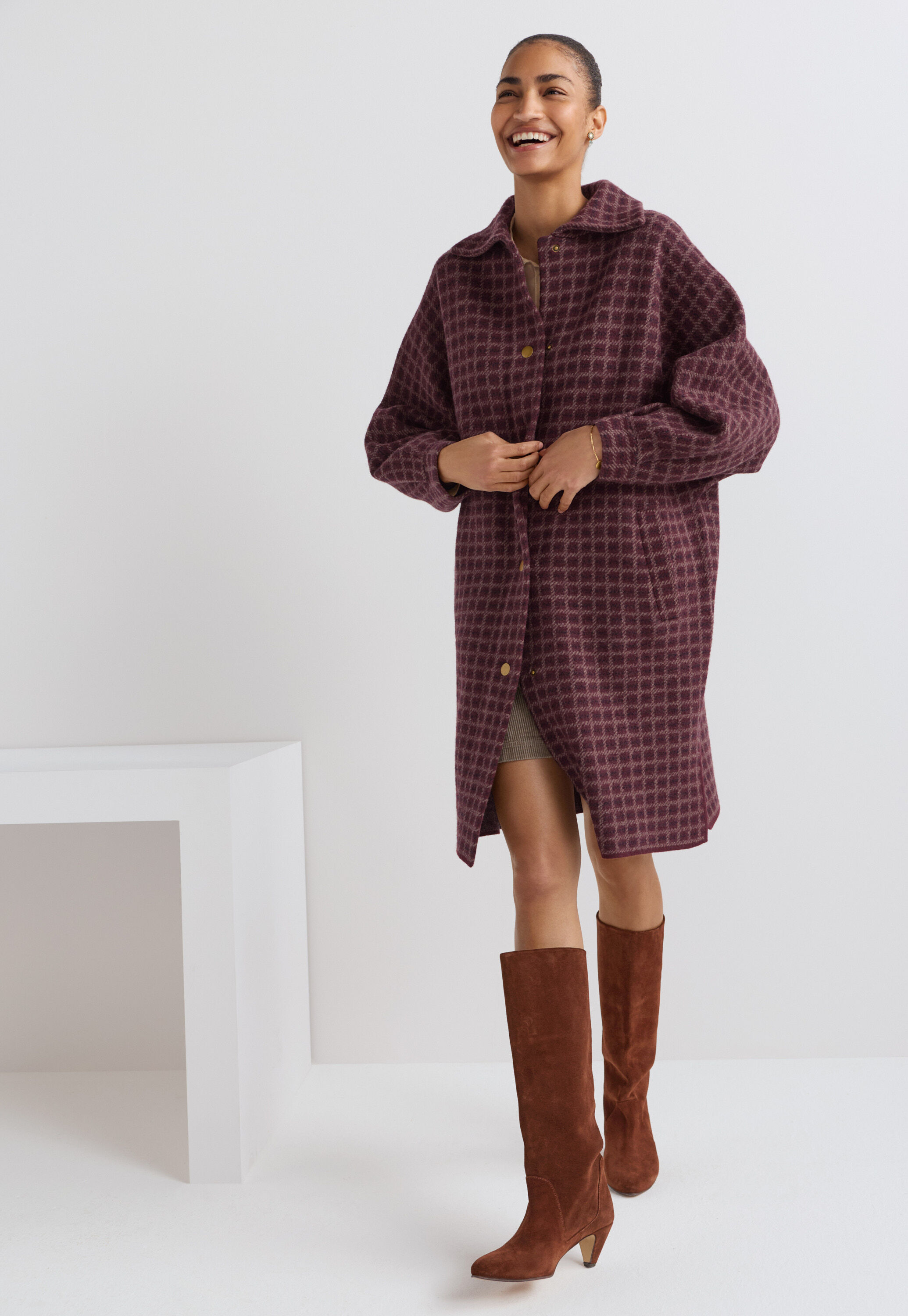 Checked jacket