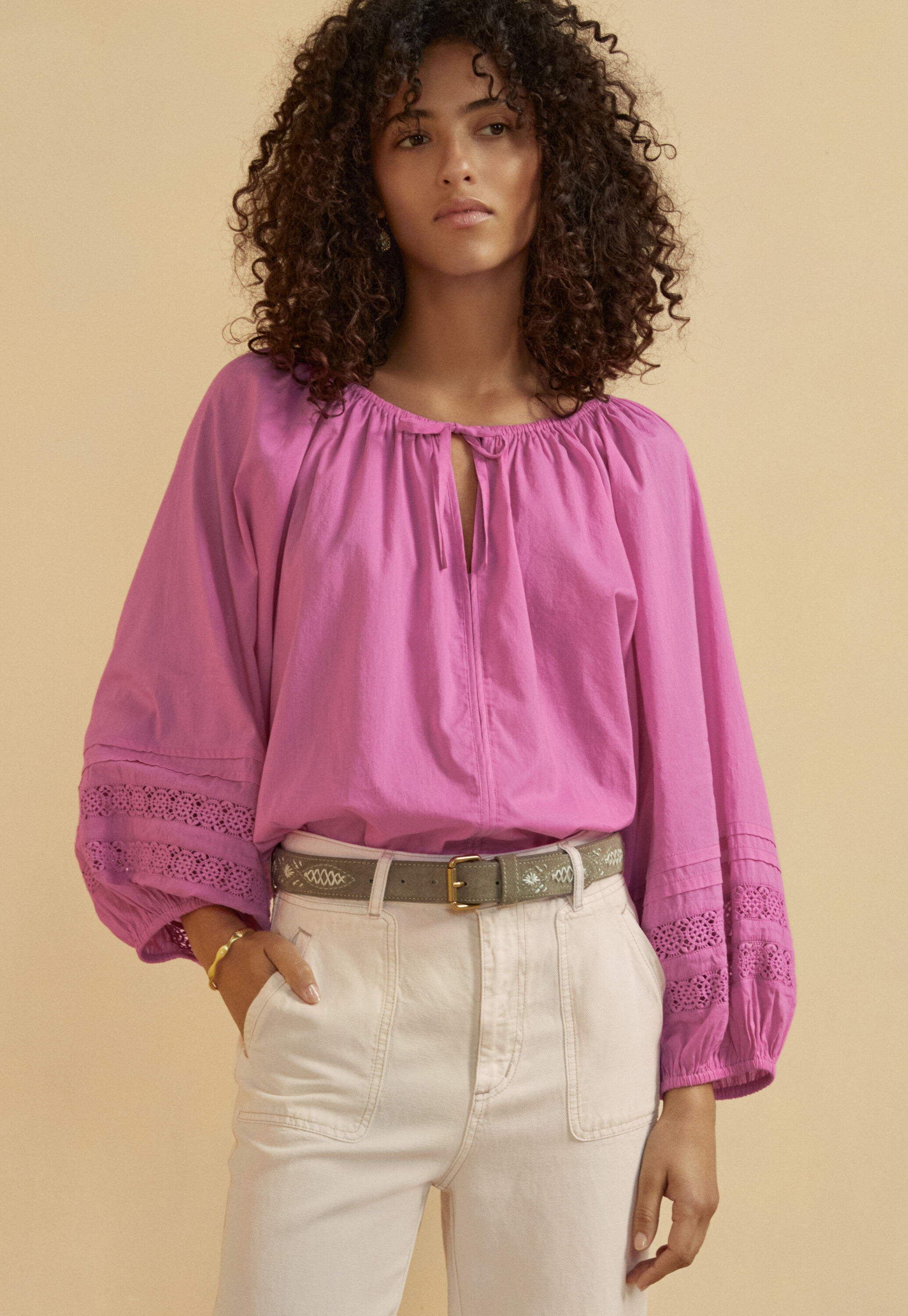 Gathered blouse