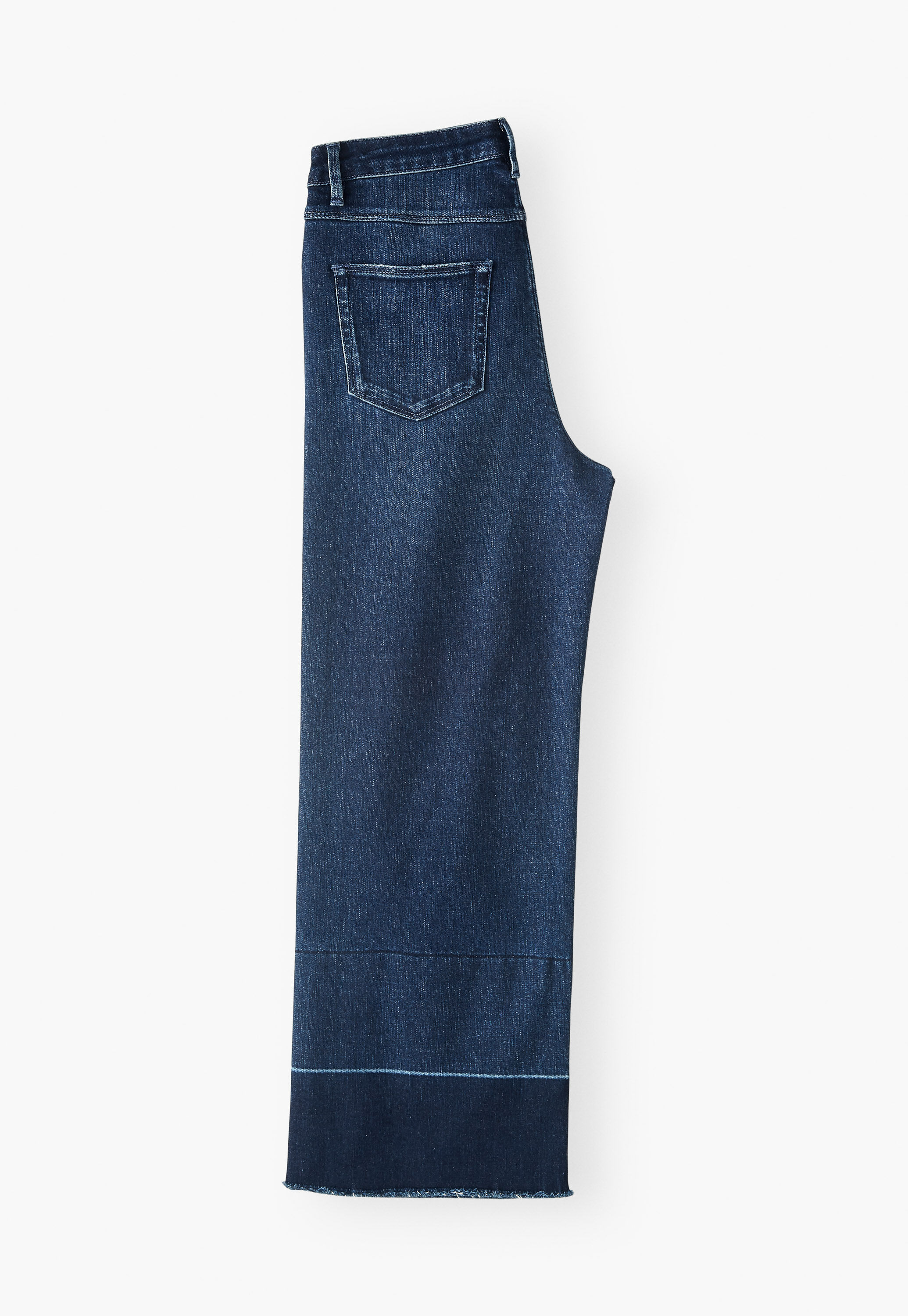 Cropped wide-leg jeans