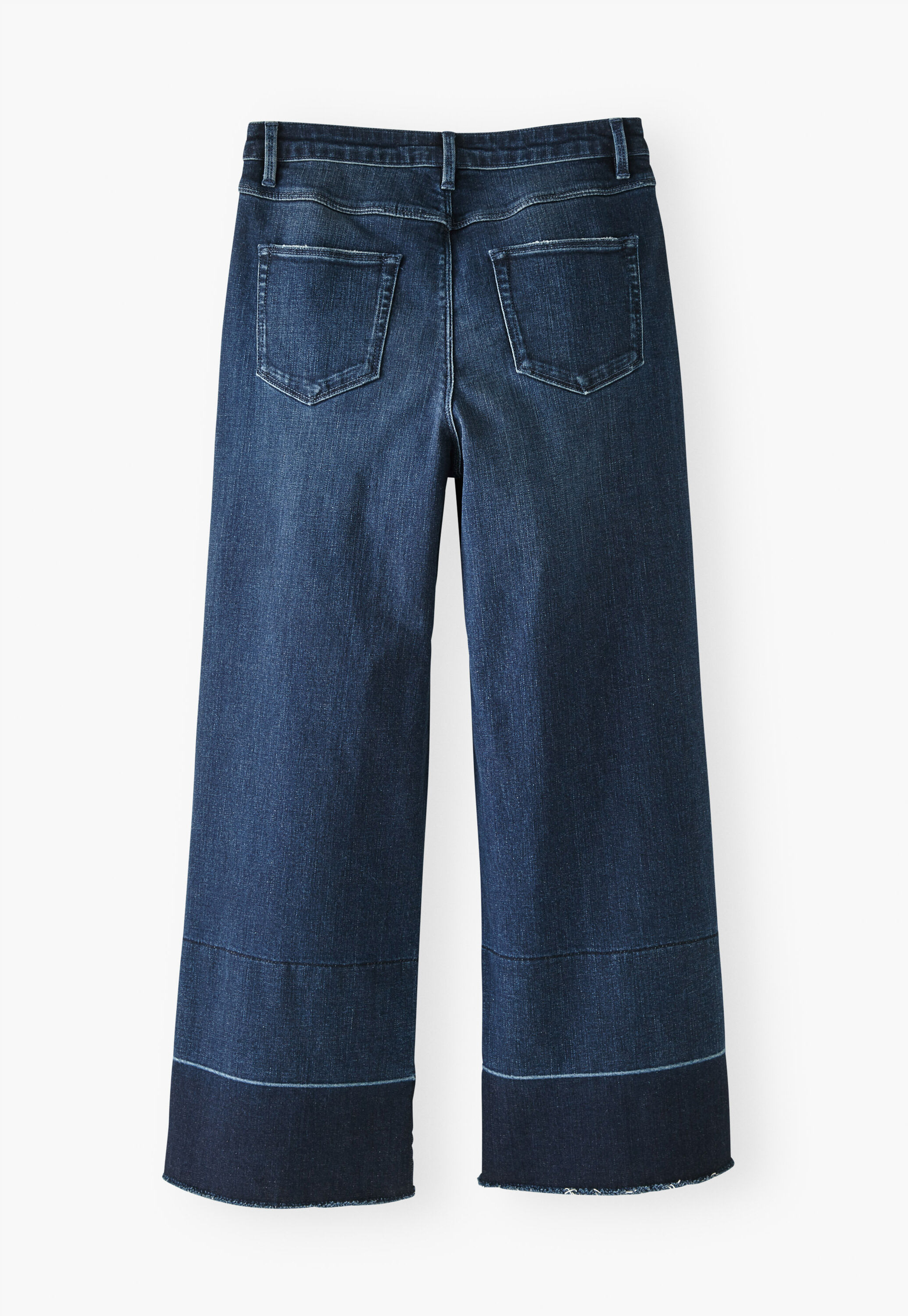 Cropped wide-leg jeans
