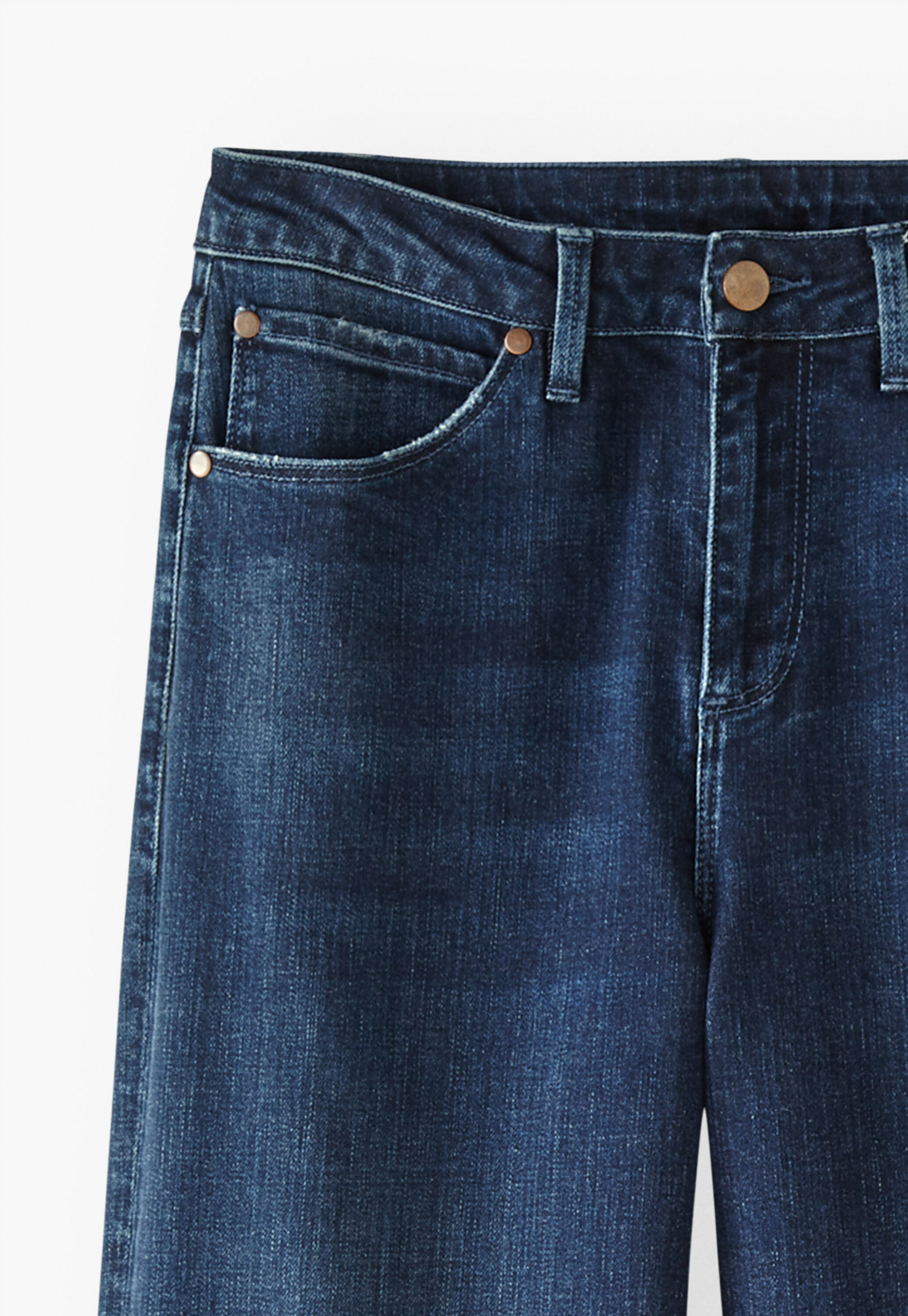 Cropped wide-leg jeans