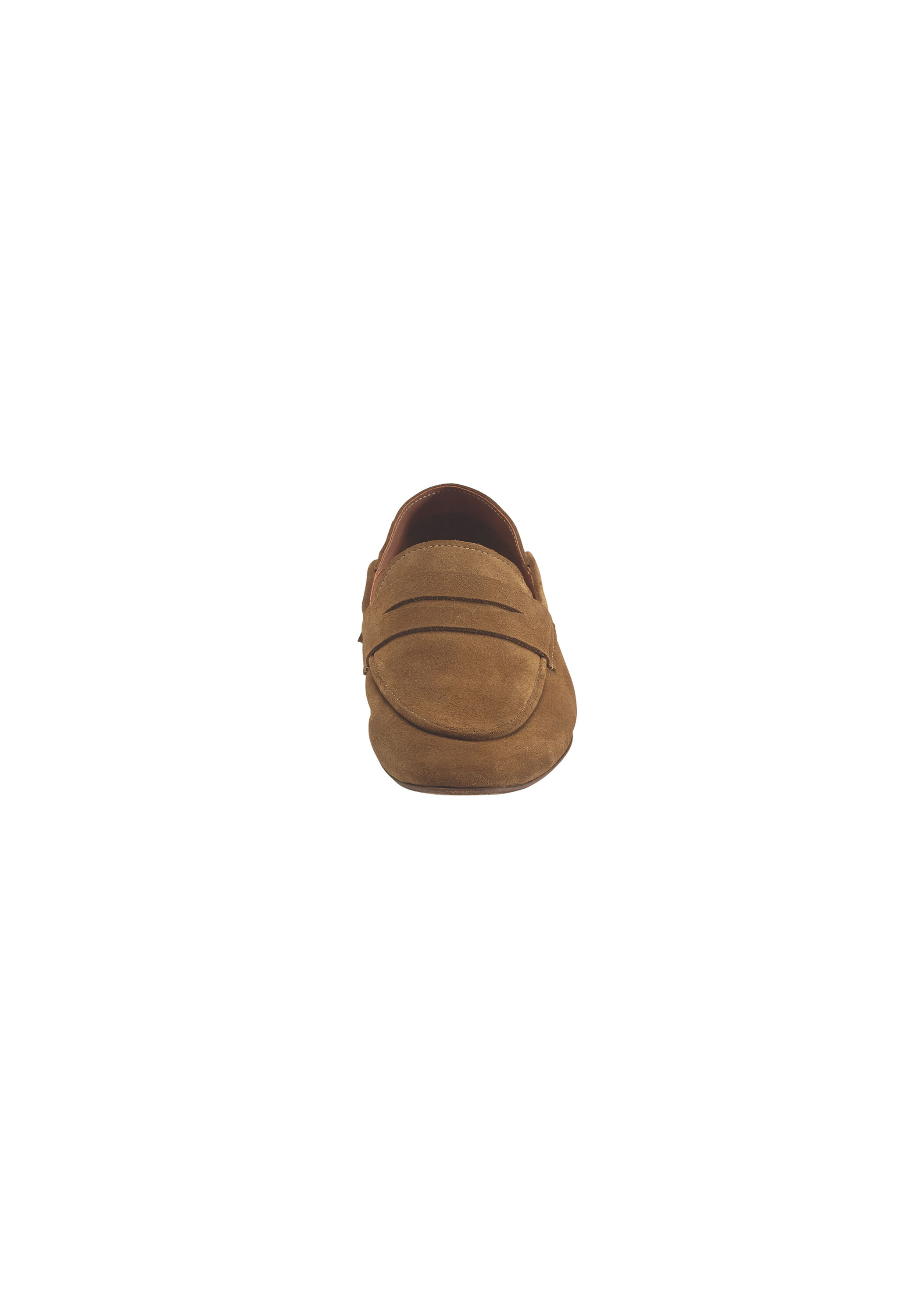 Sand suede loafers