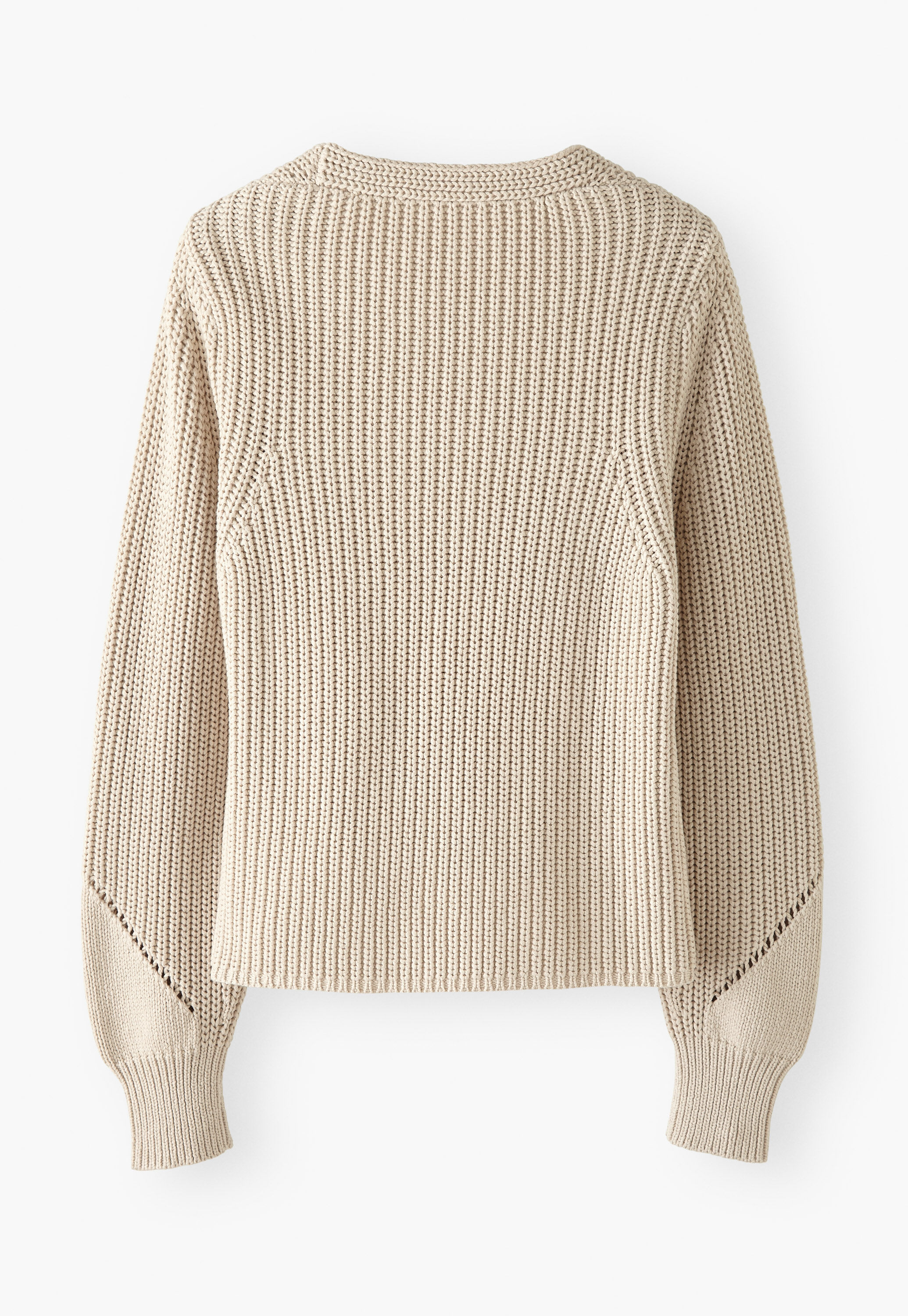 Rib-stitch cardigan