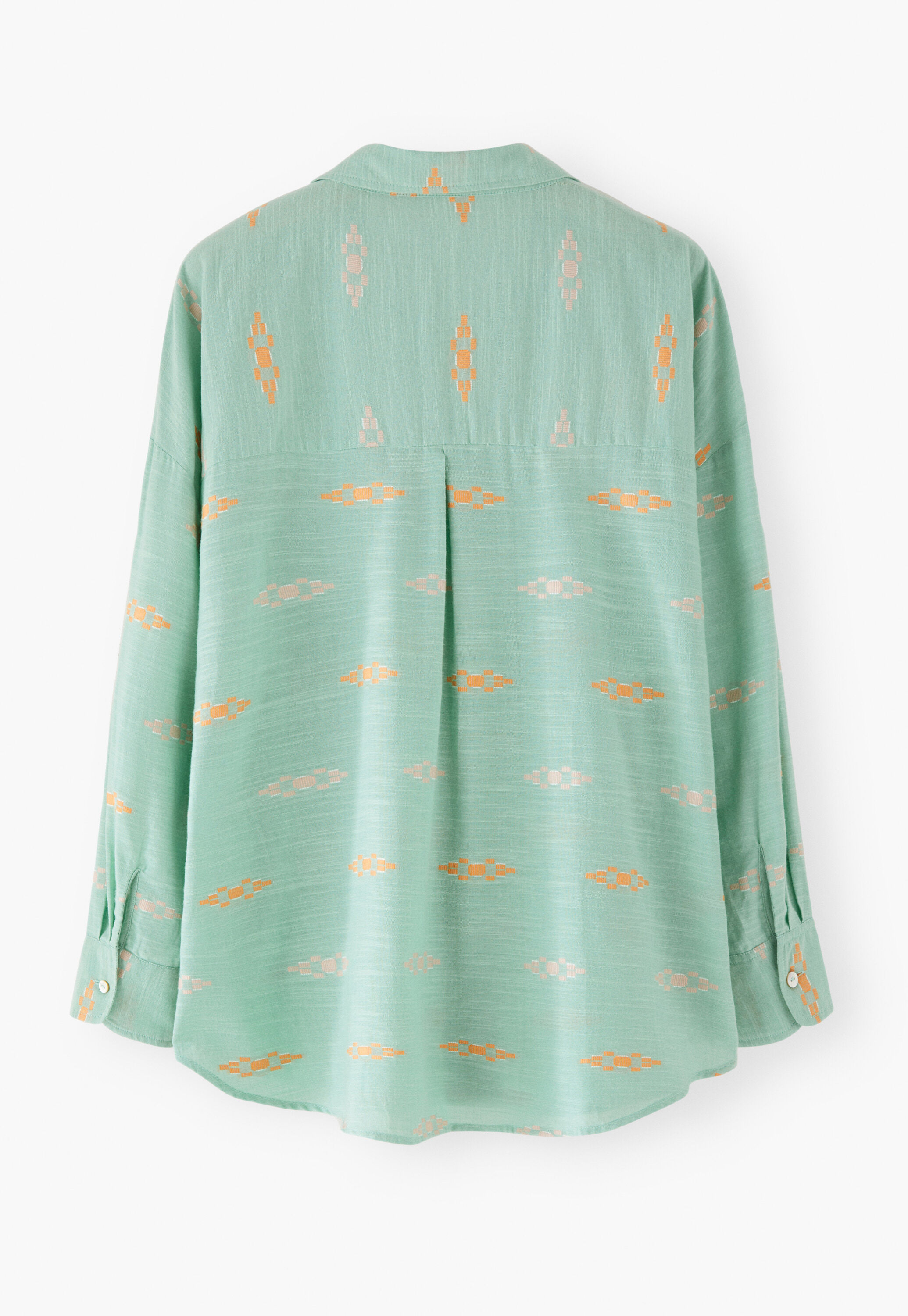 Clipped jacquard shirt