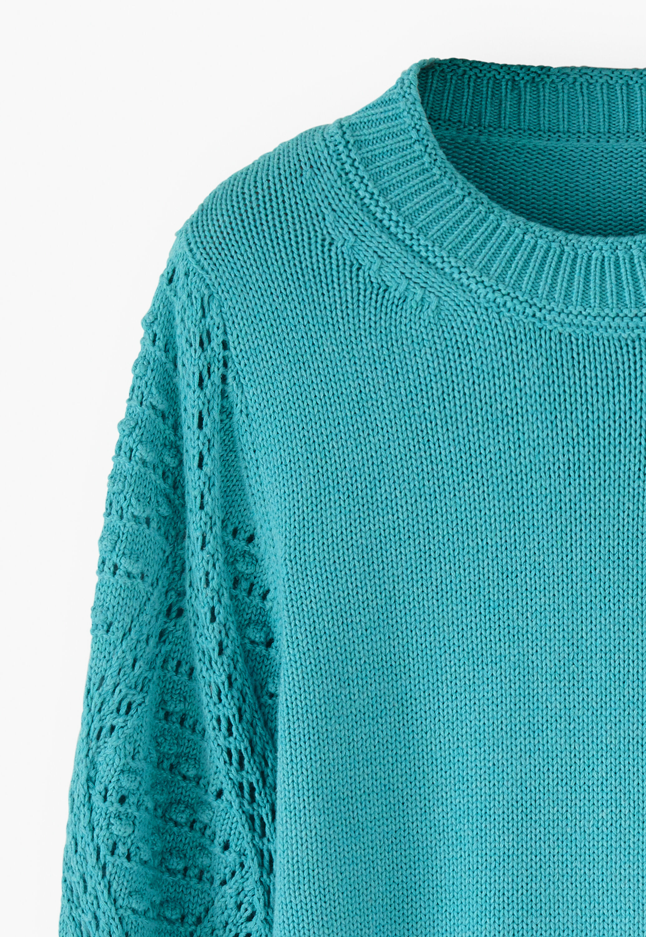 Crochet-stitch sweater