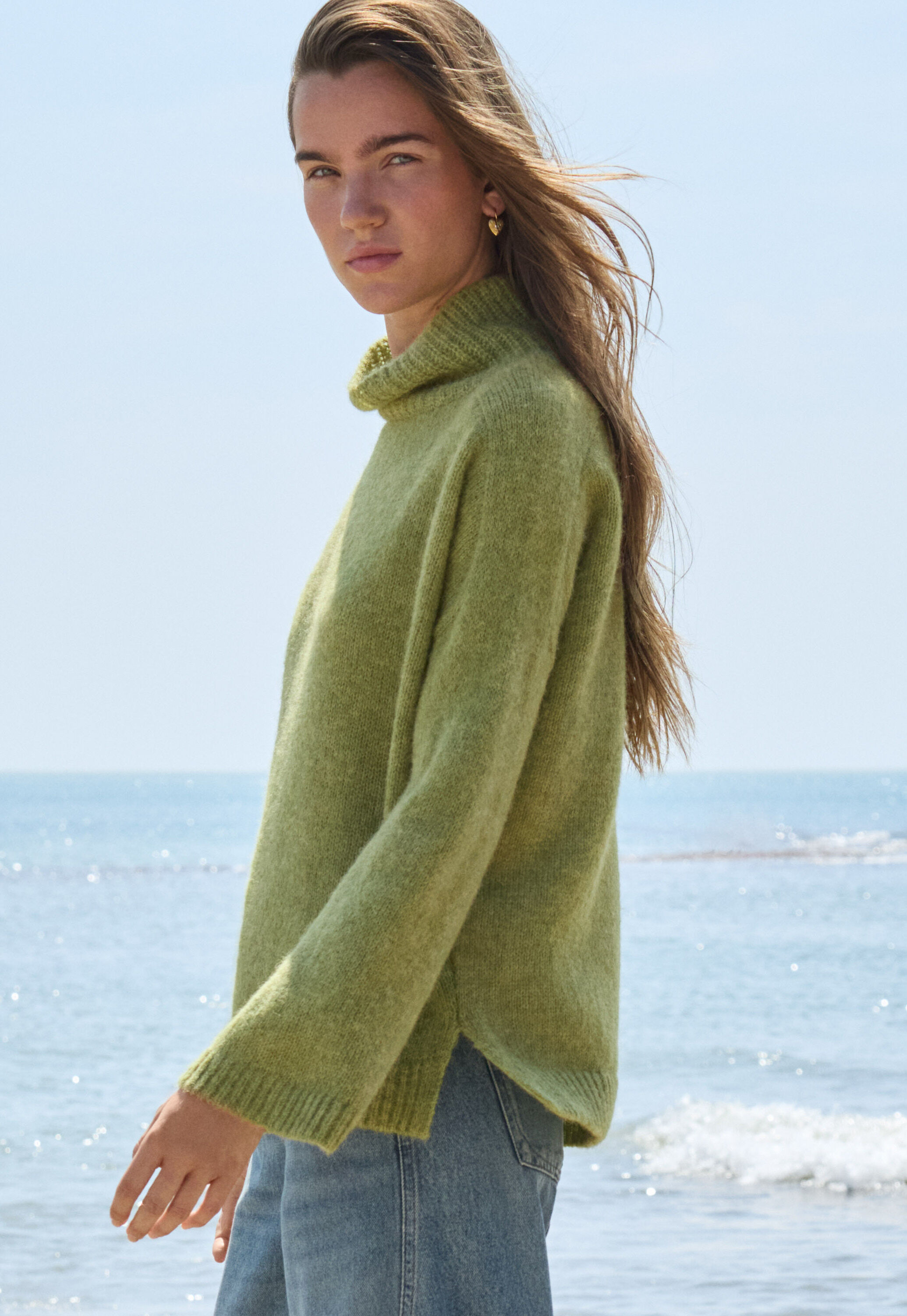 High-neck sweater