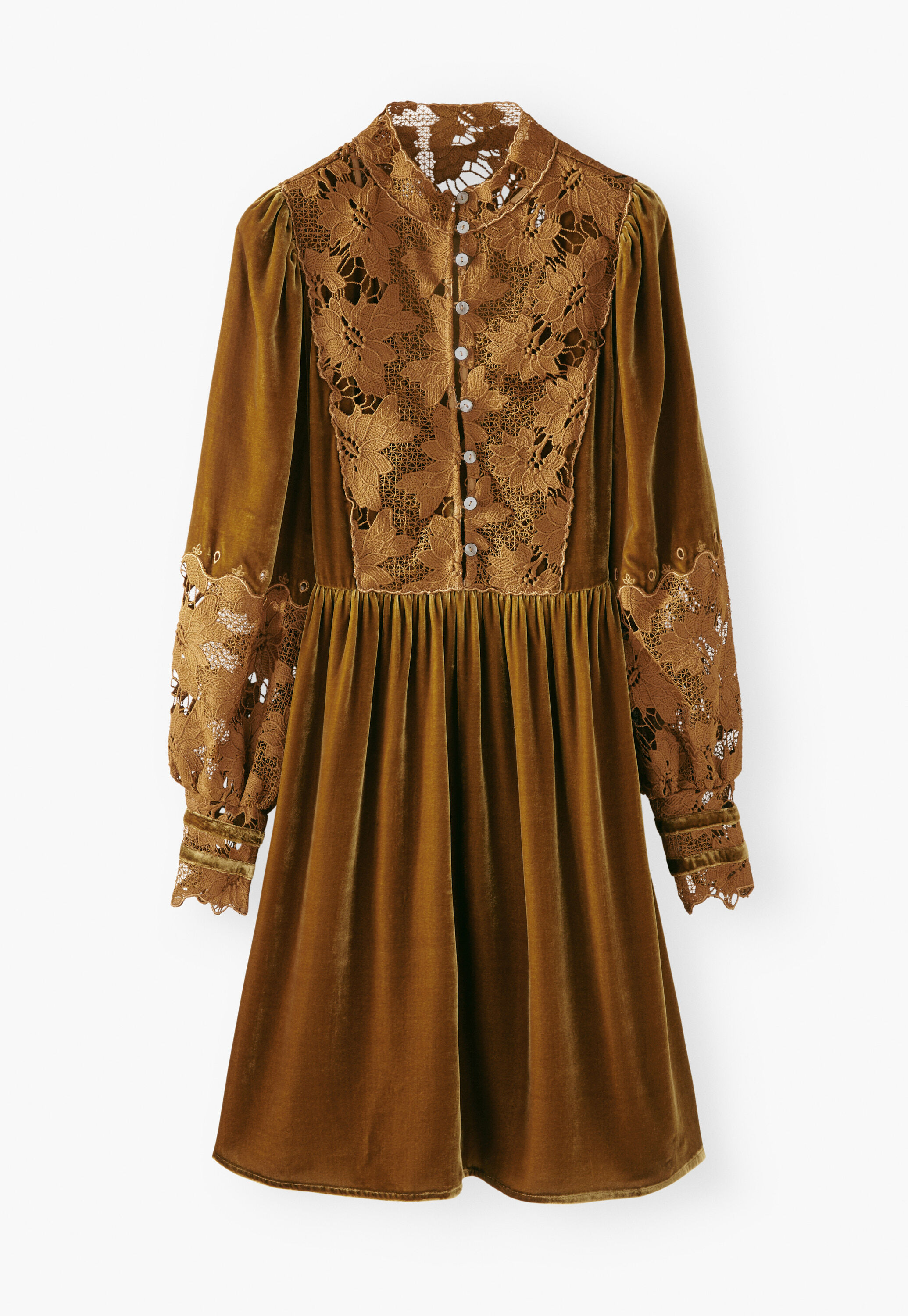 Velvet dress, Golden honey, large