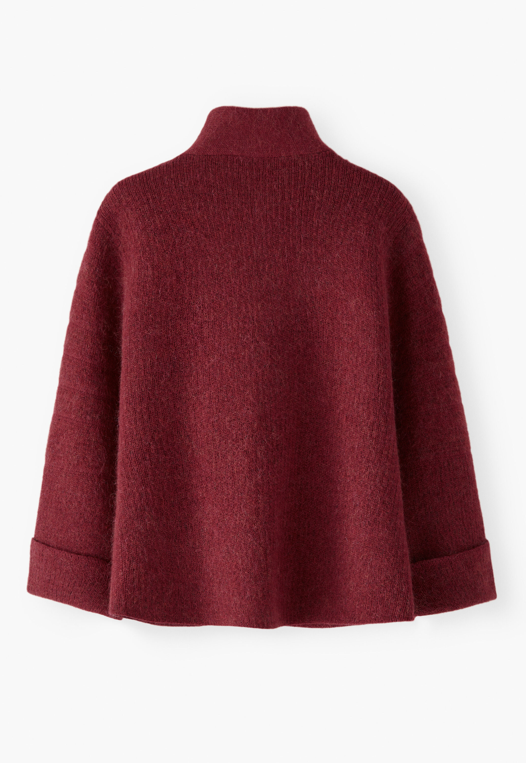 Knitted jacket, Strong ruby, large