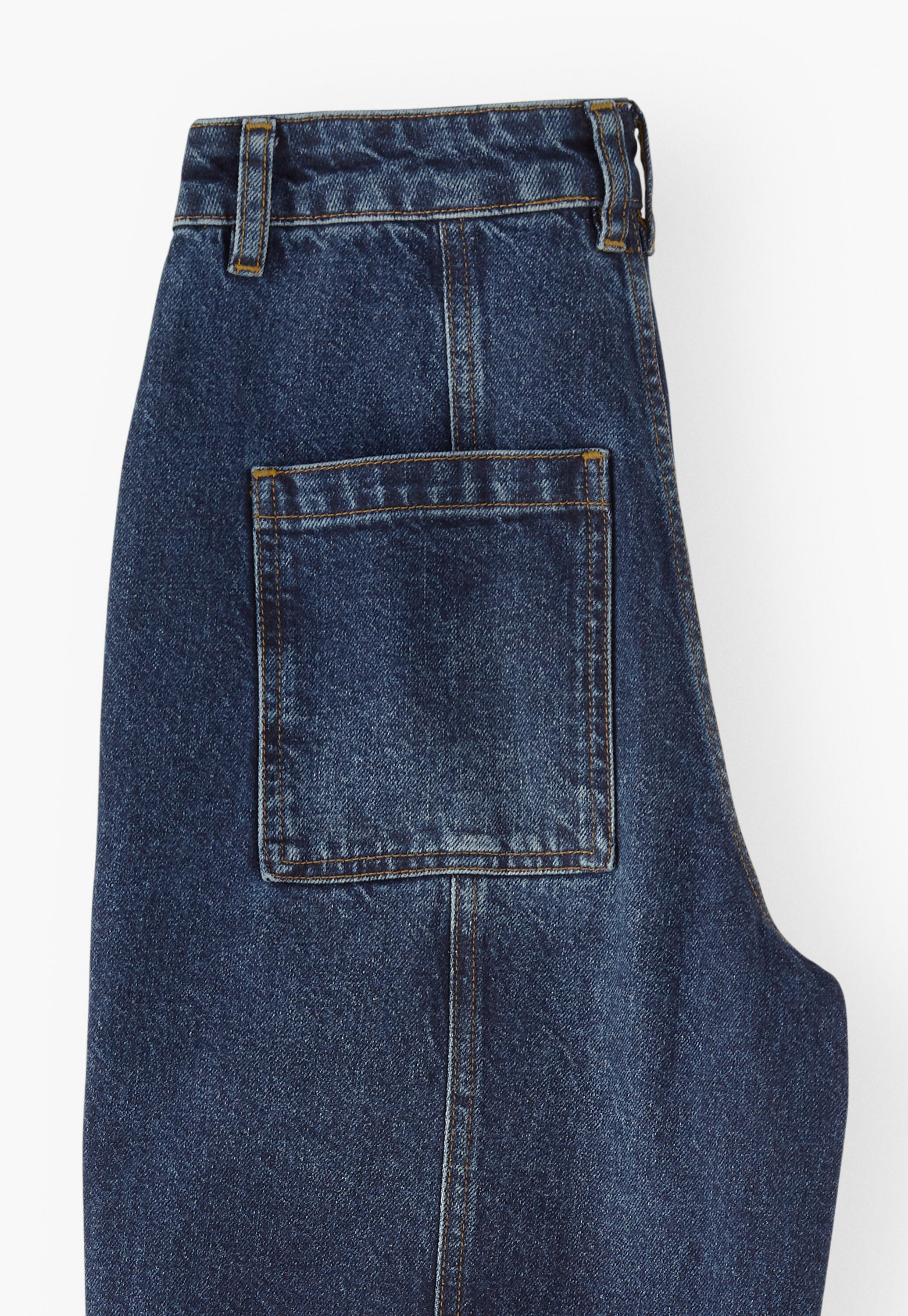 Patchwork horseshoe jeans