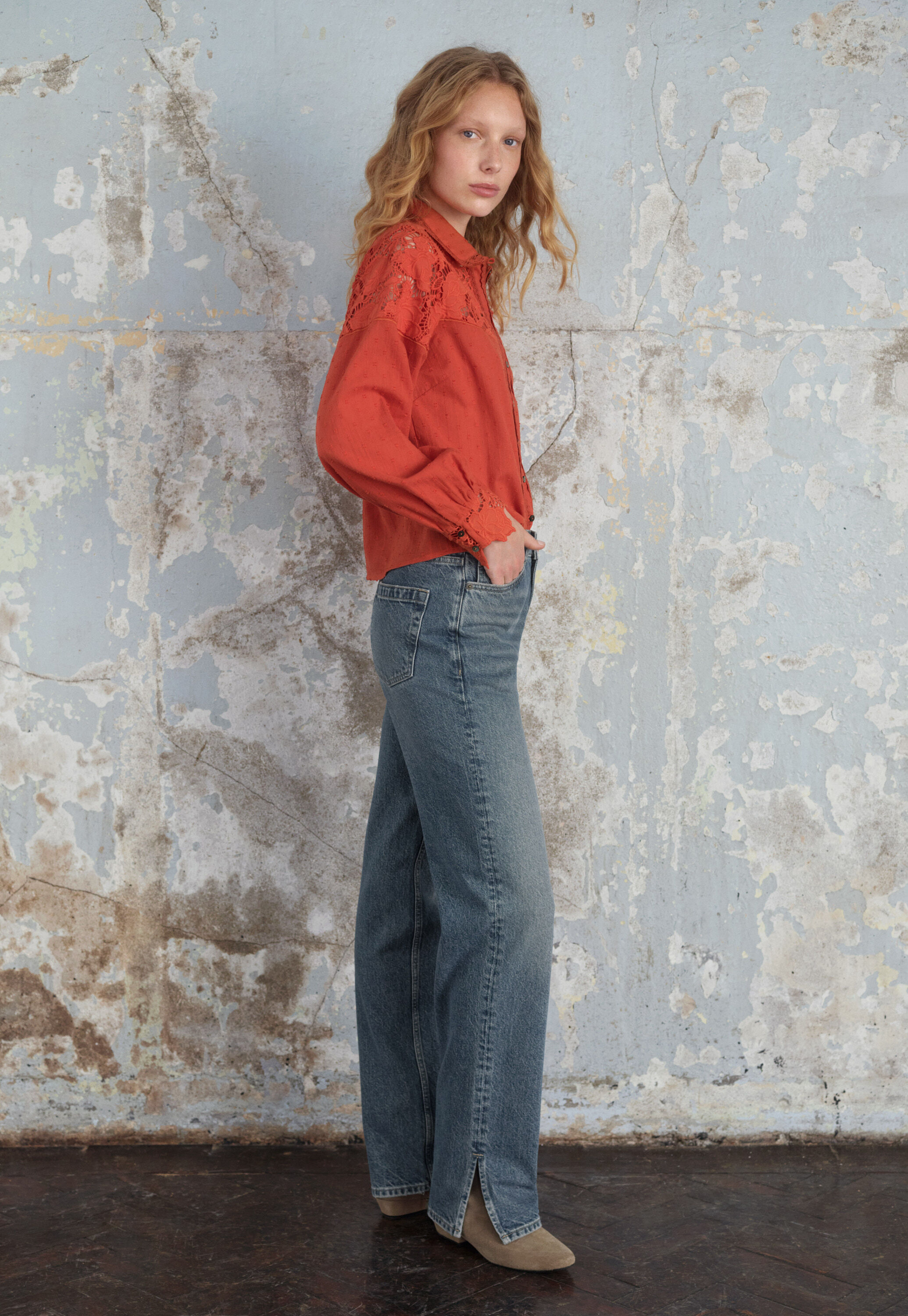 Cutwork blouse