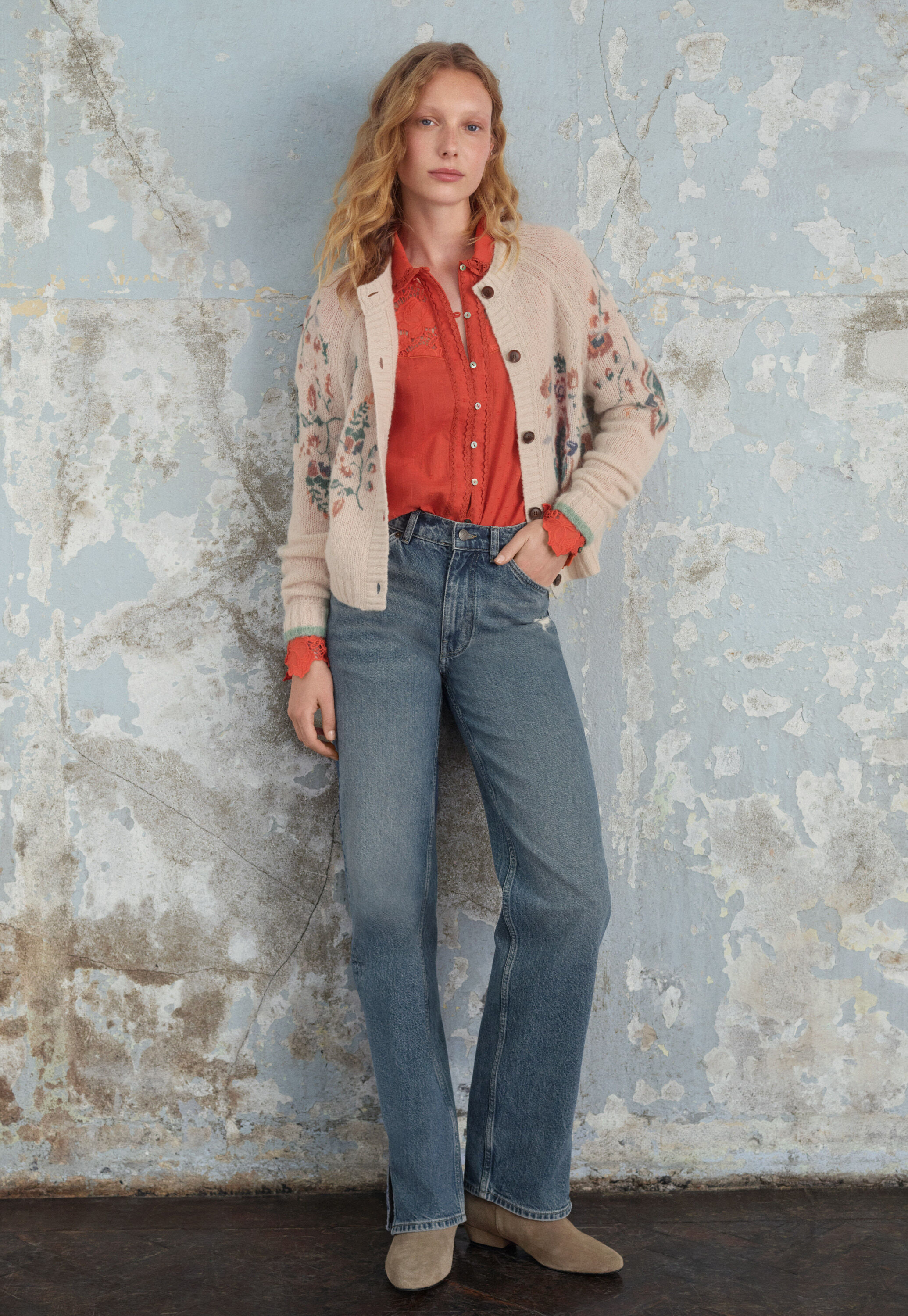 Cutwork blouse