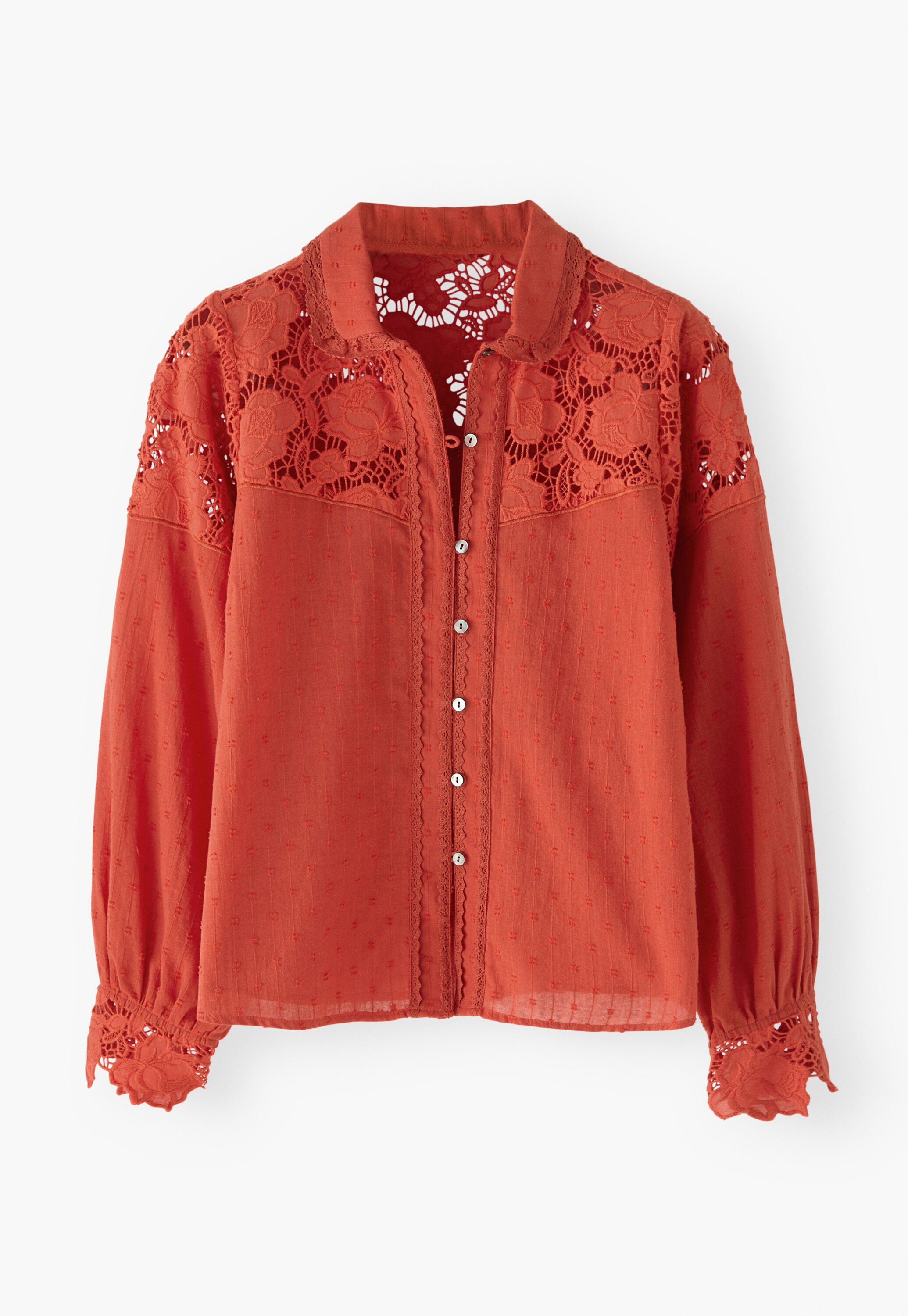 Cutwork blouse