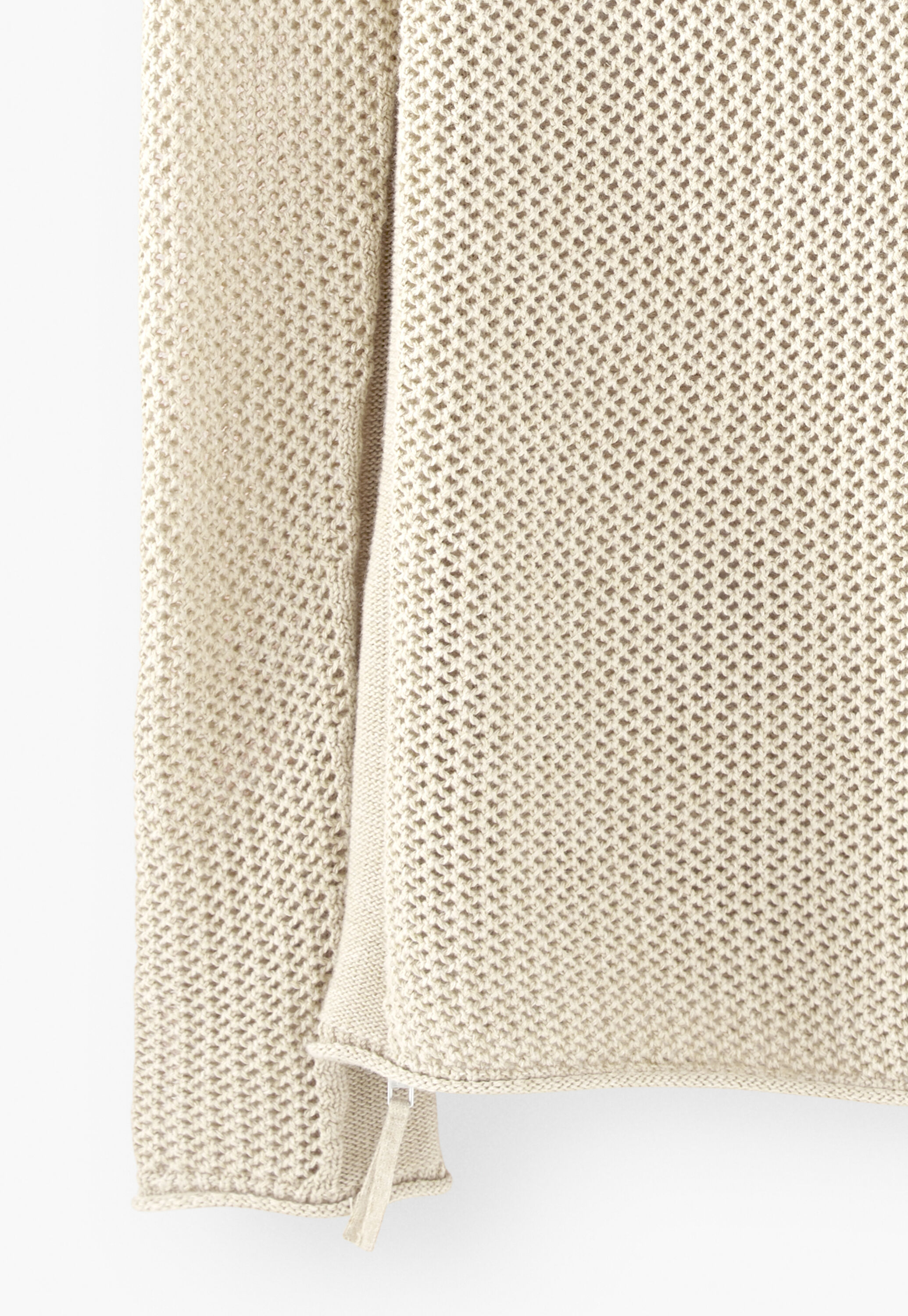 Mesh-stitch sweater