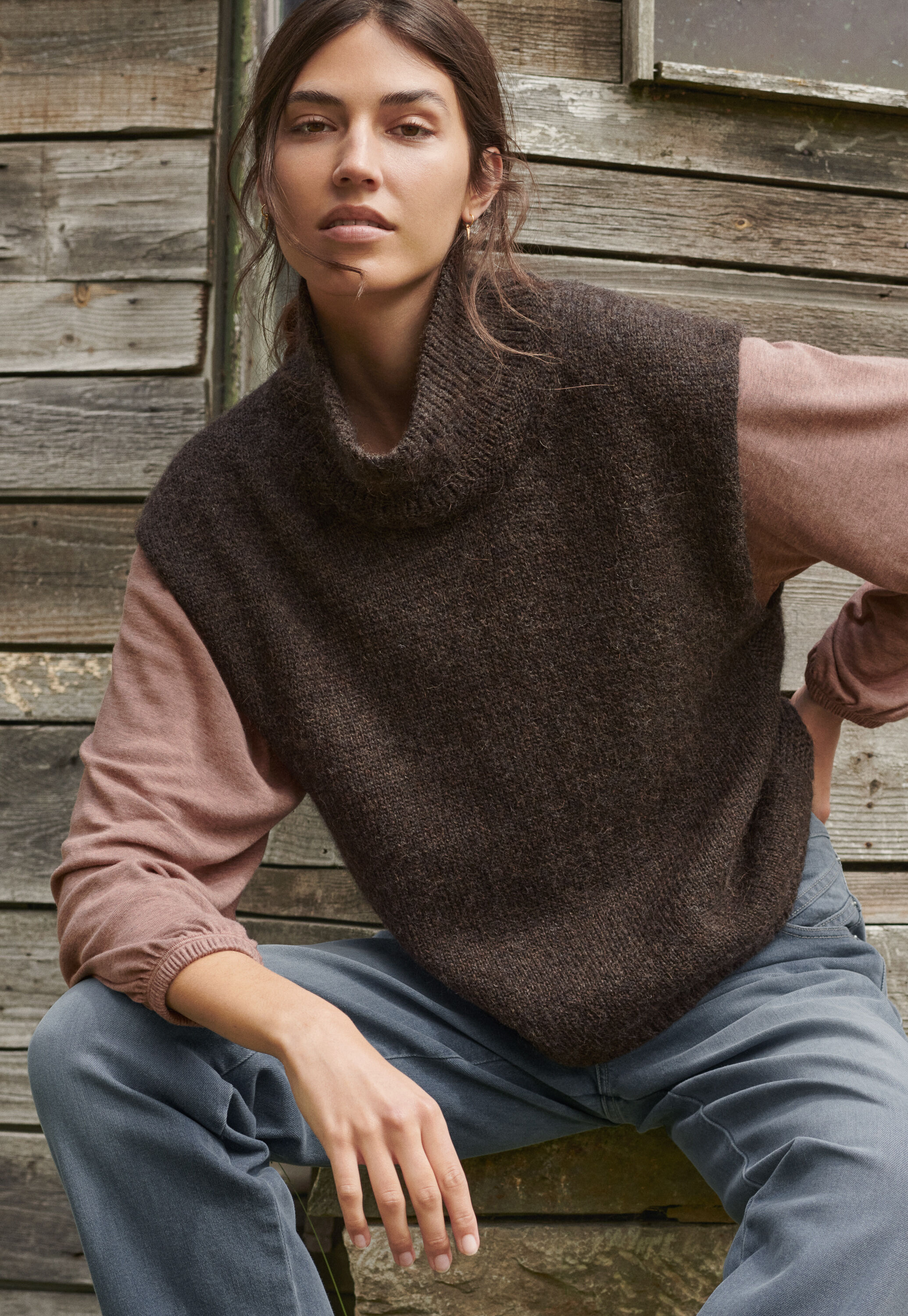 Sleeveless sweater