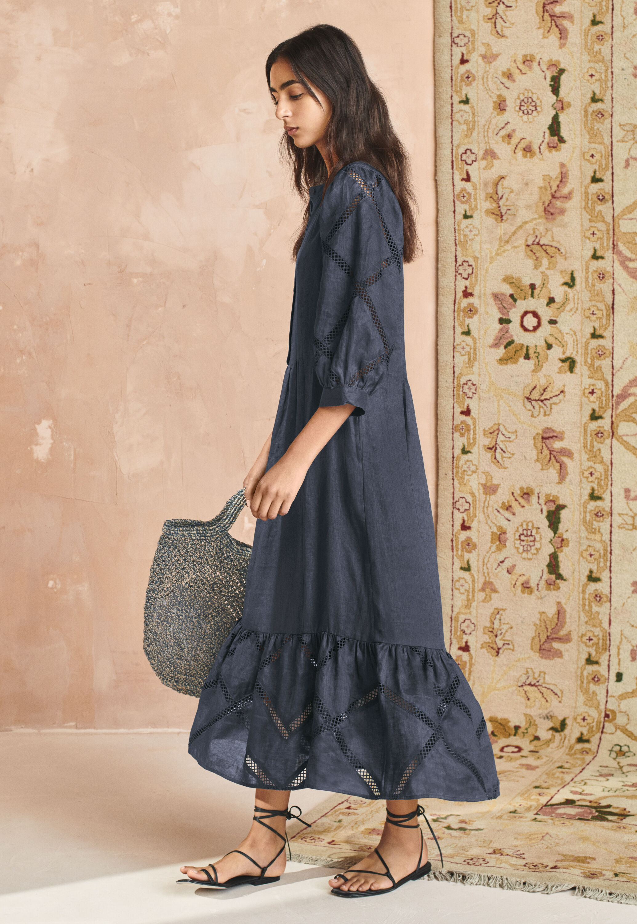 Lace-detail dress