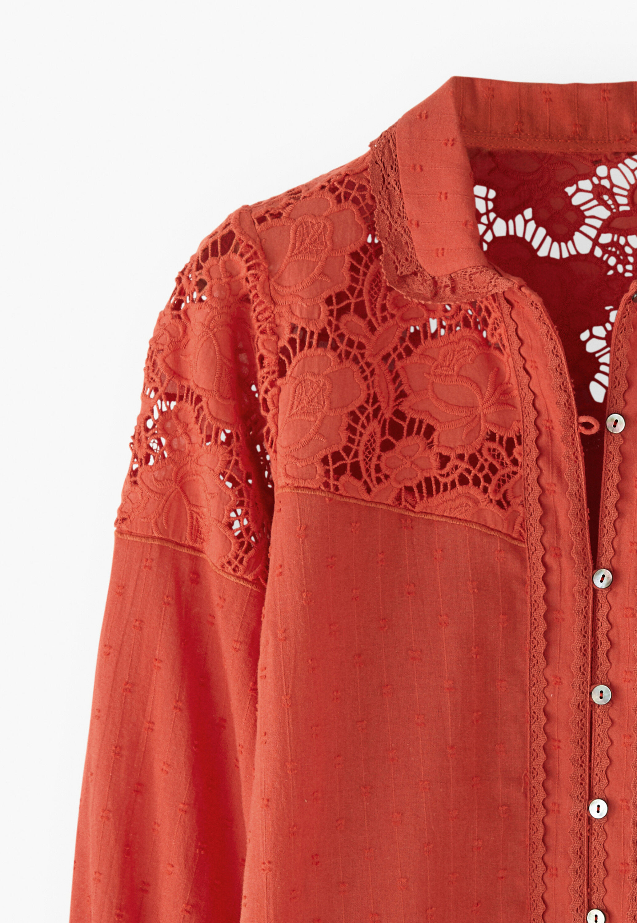 Cutwork blouse