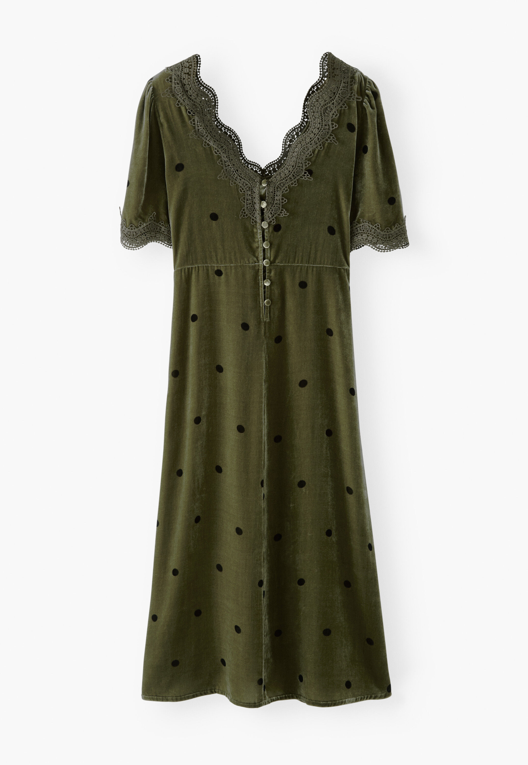 Velvet dress, Moss, large