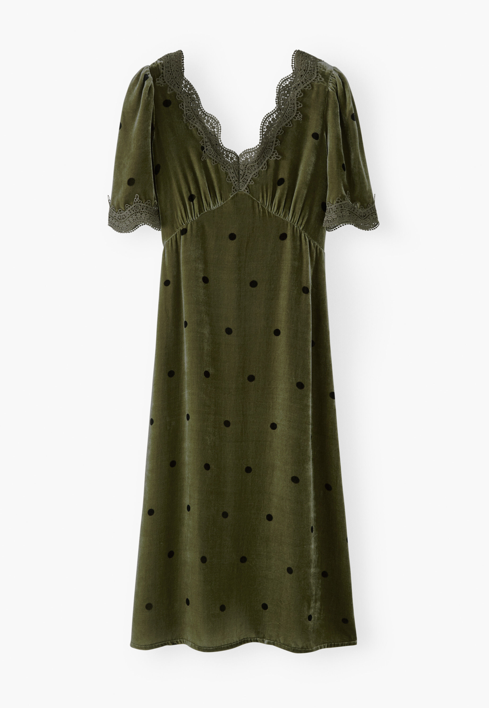 Velvet dress, Moss, large