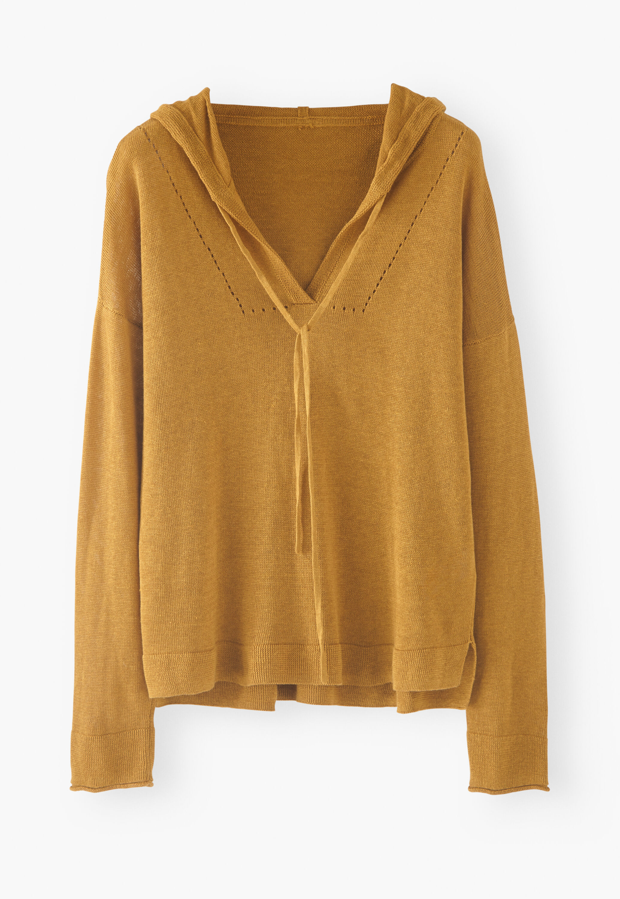 Knitted hoodie