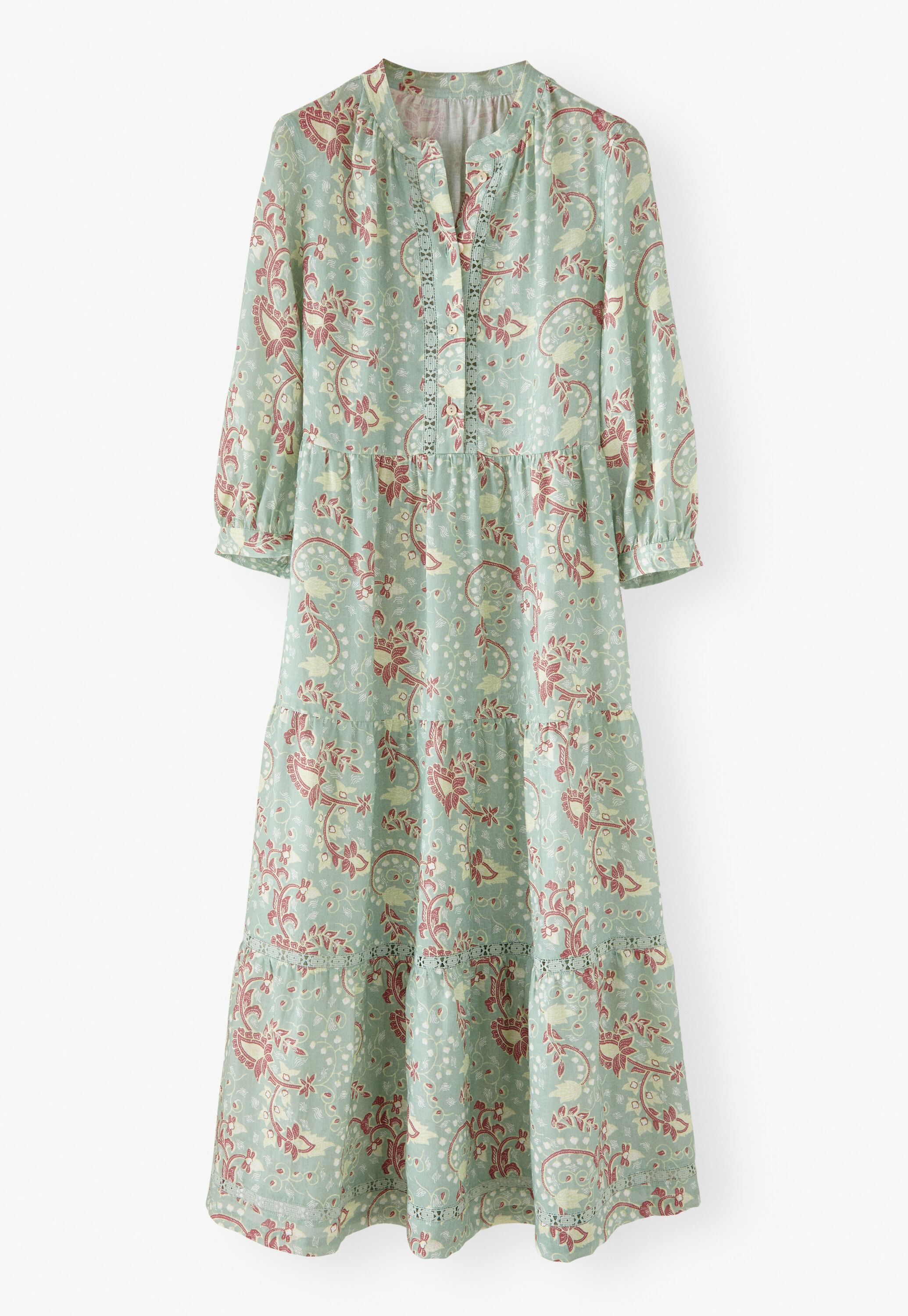 Printed tiered dress