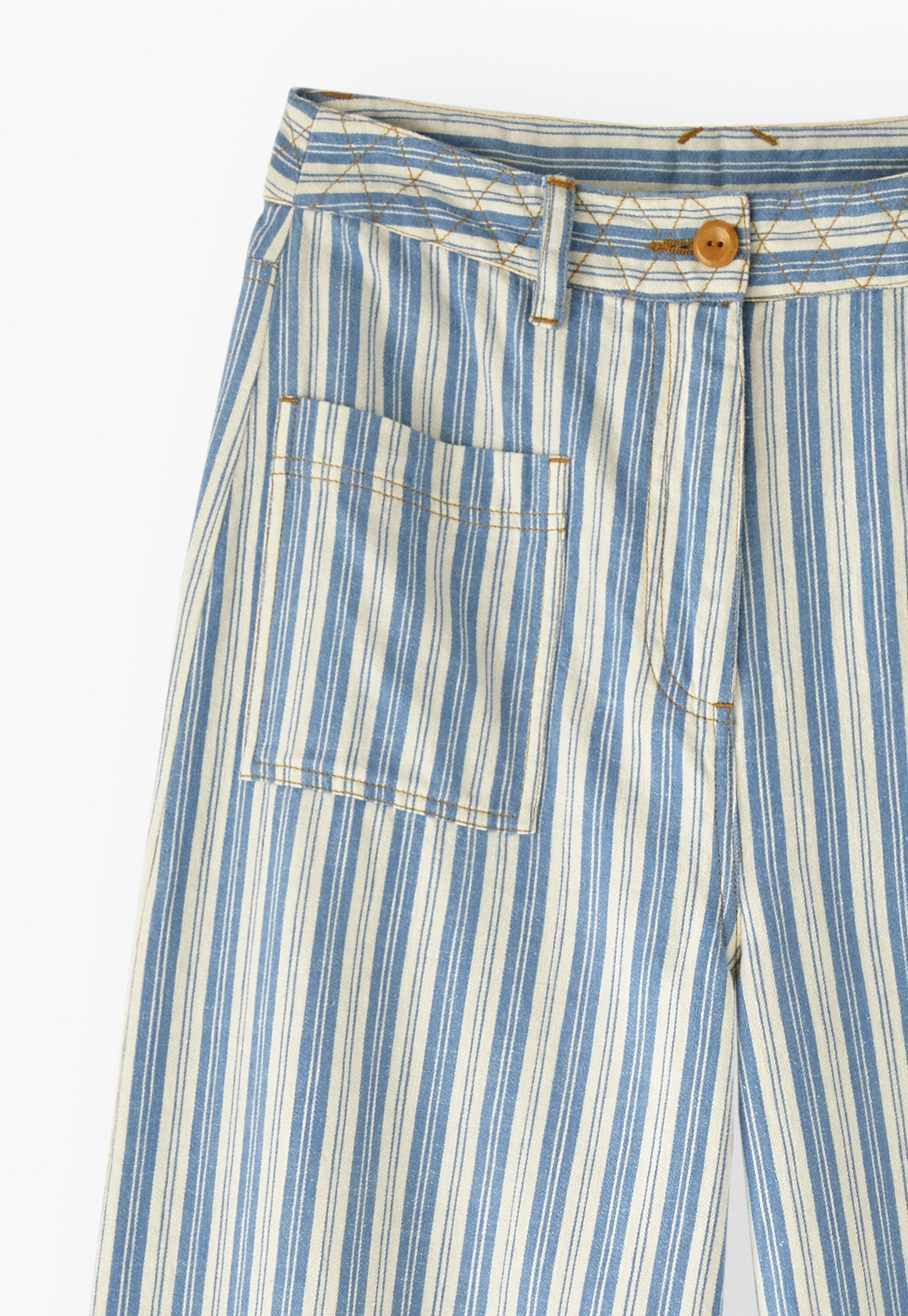 Striped trousers