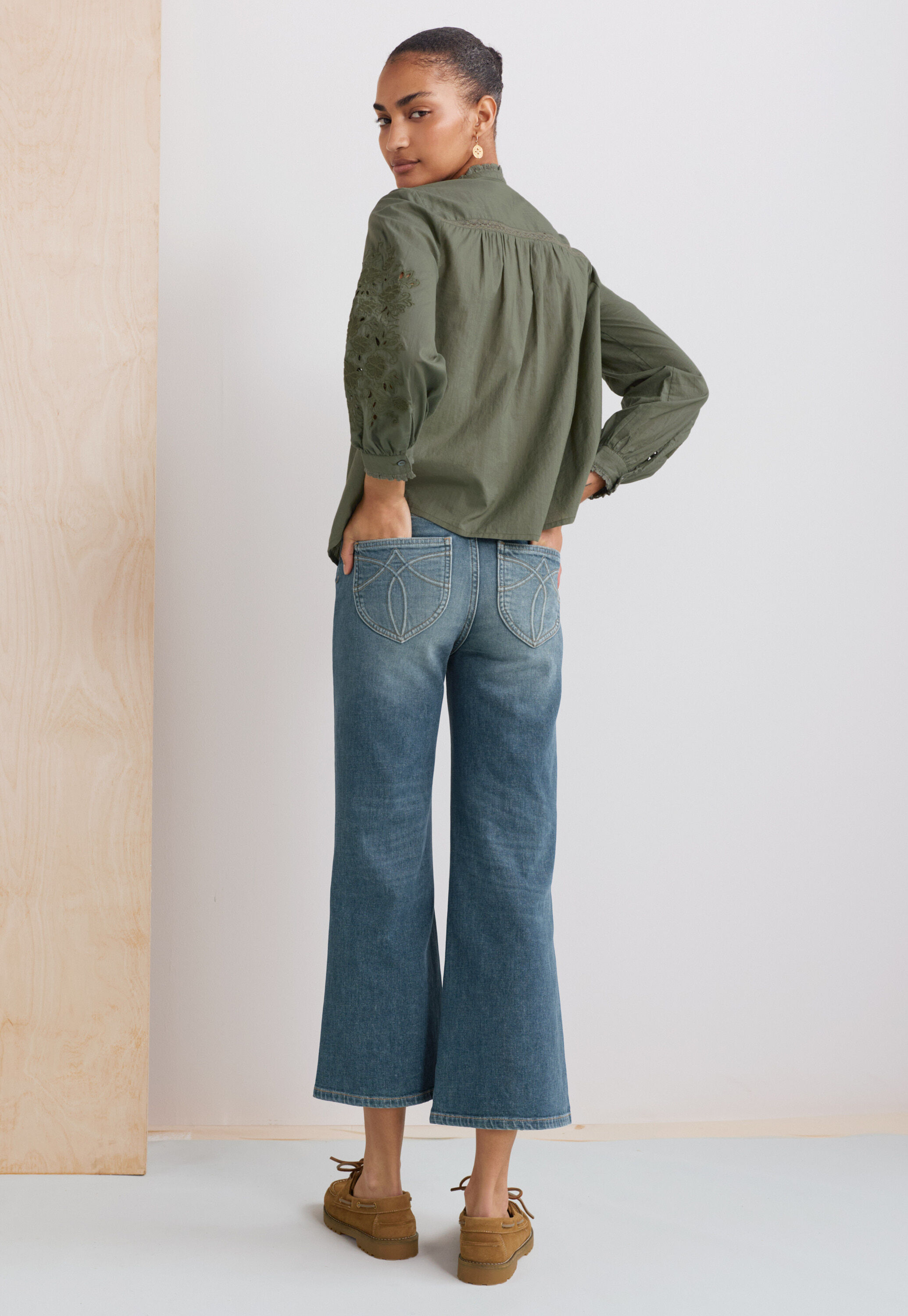 Kick flare jeans, Mid vintage, large