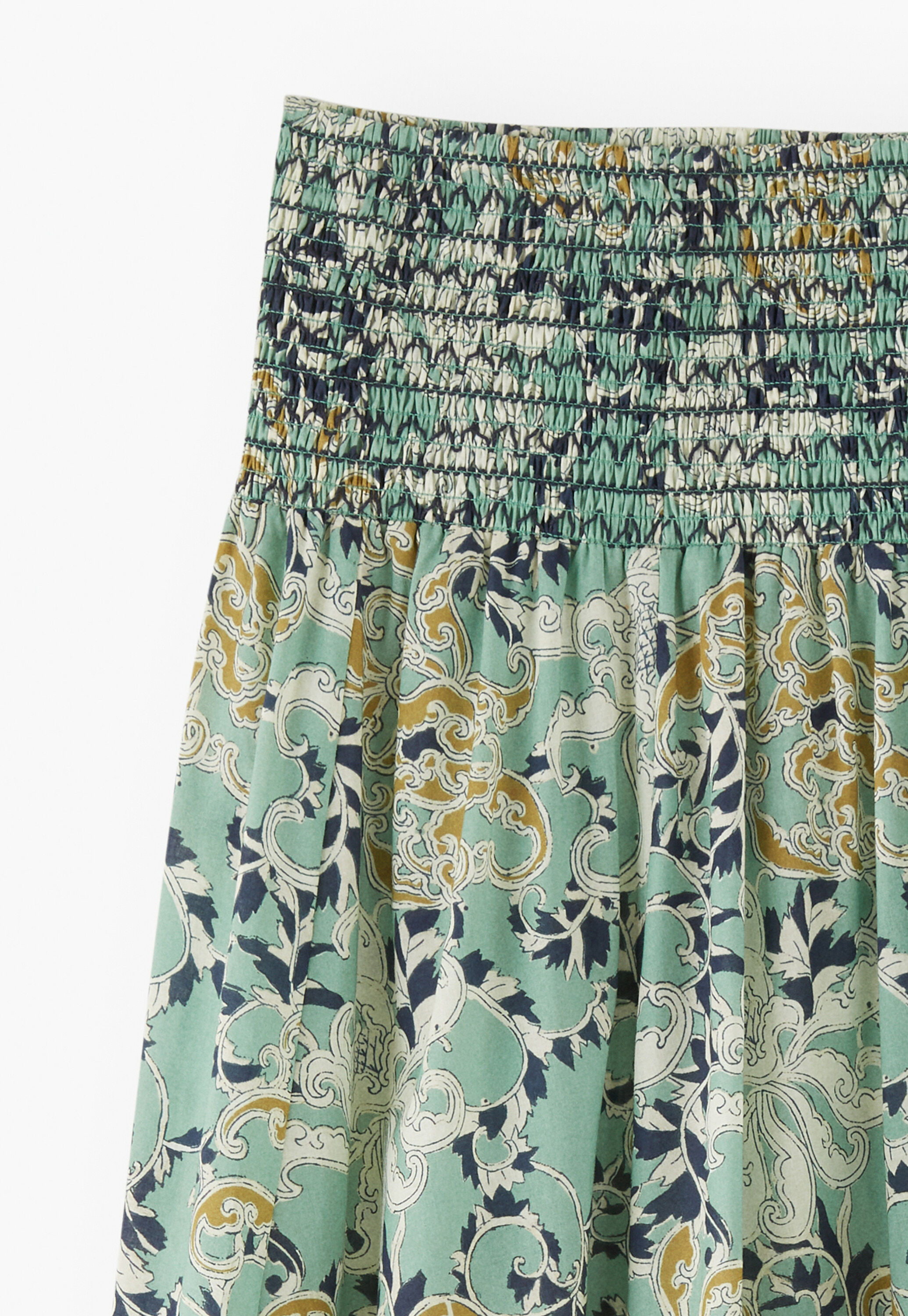 Printed maxi-skirt