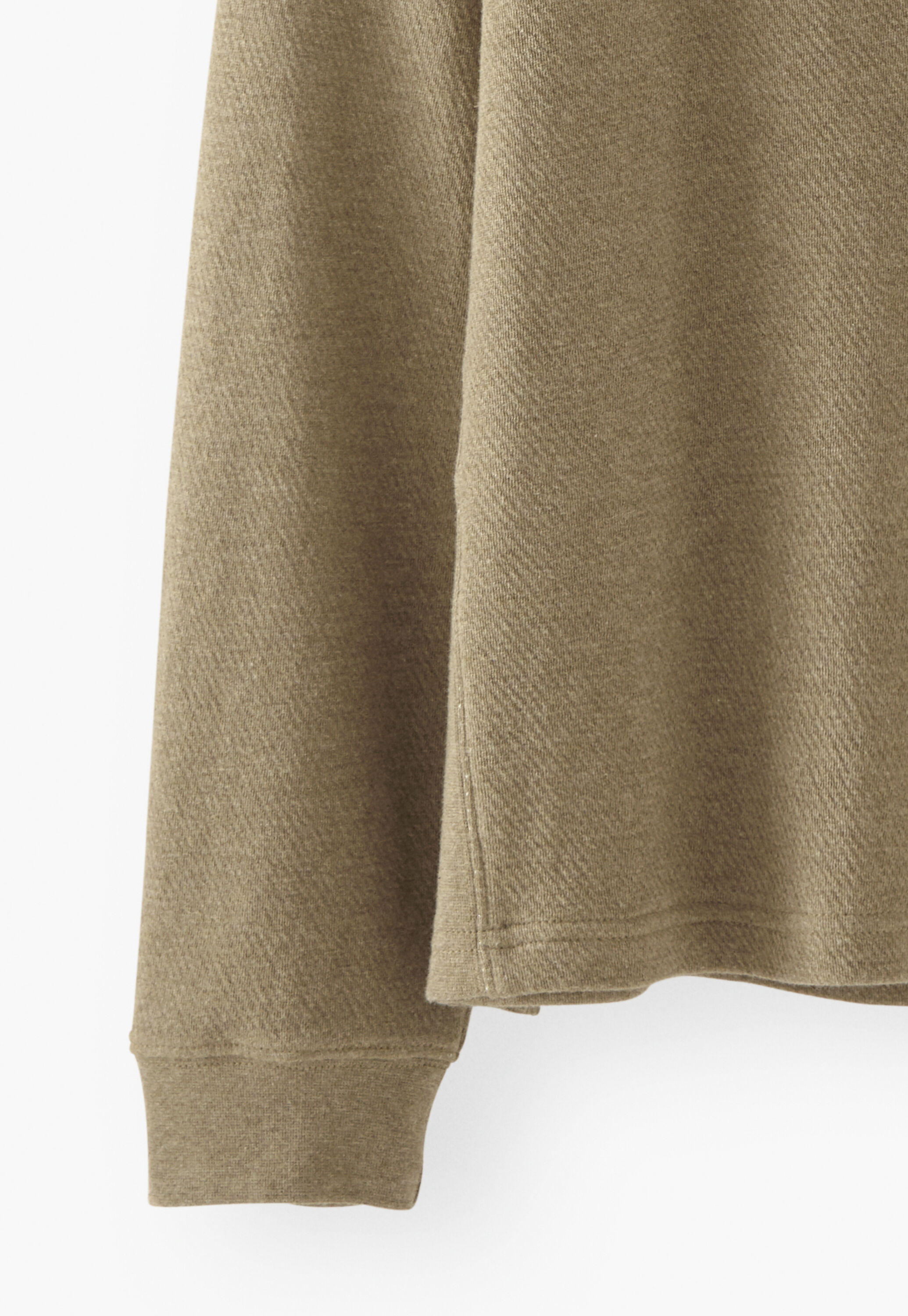 Half-placket sweatshirt