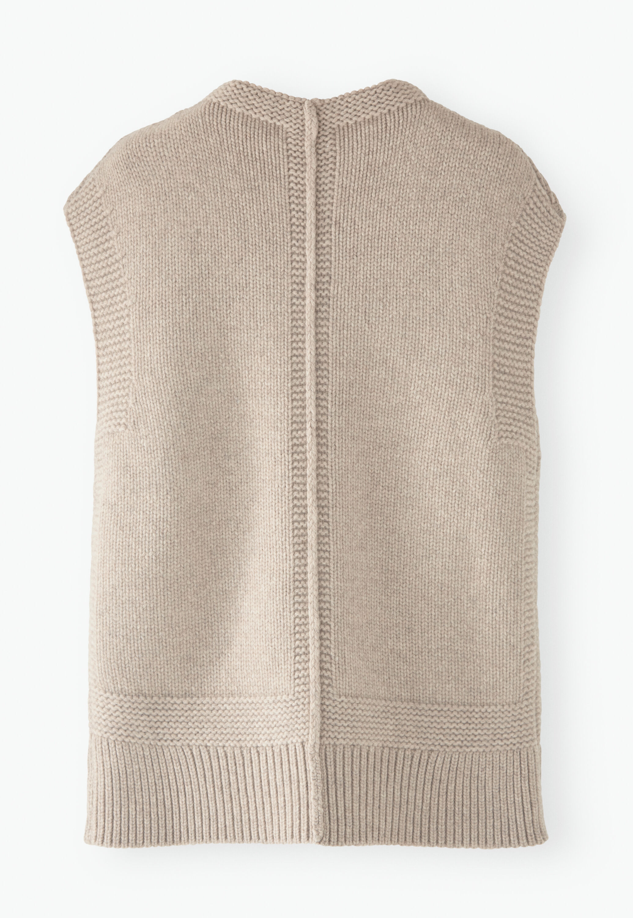 Knitted gilet, Light fawn, large