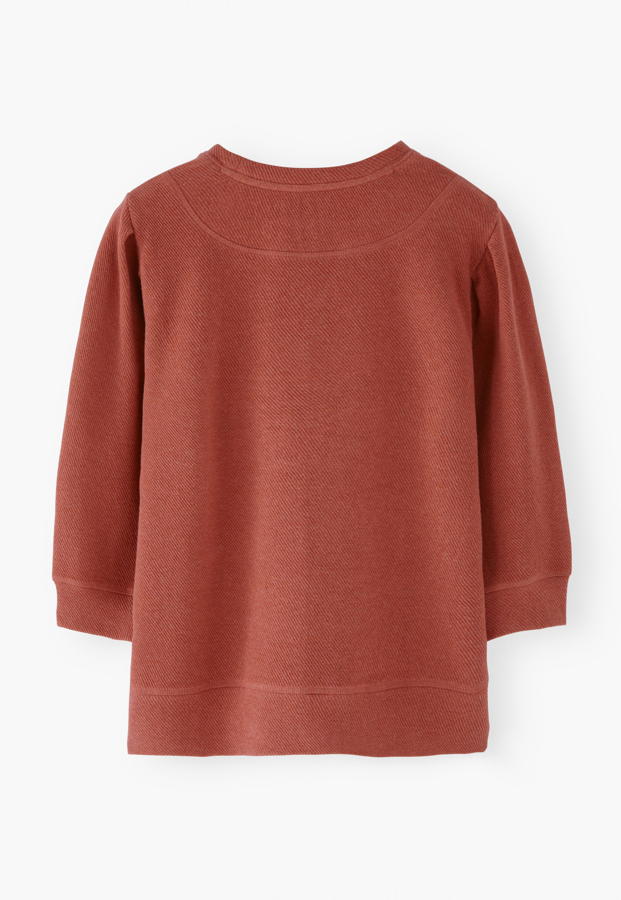 Pleat-sleeve sweatshirt, Sienna, large
