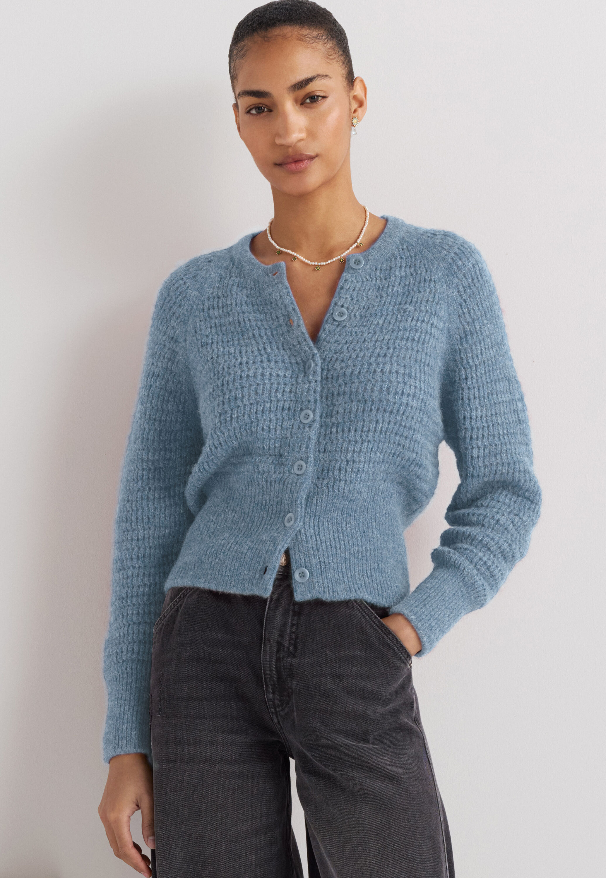 Button-through cardigan