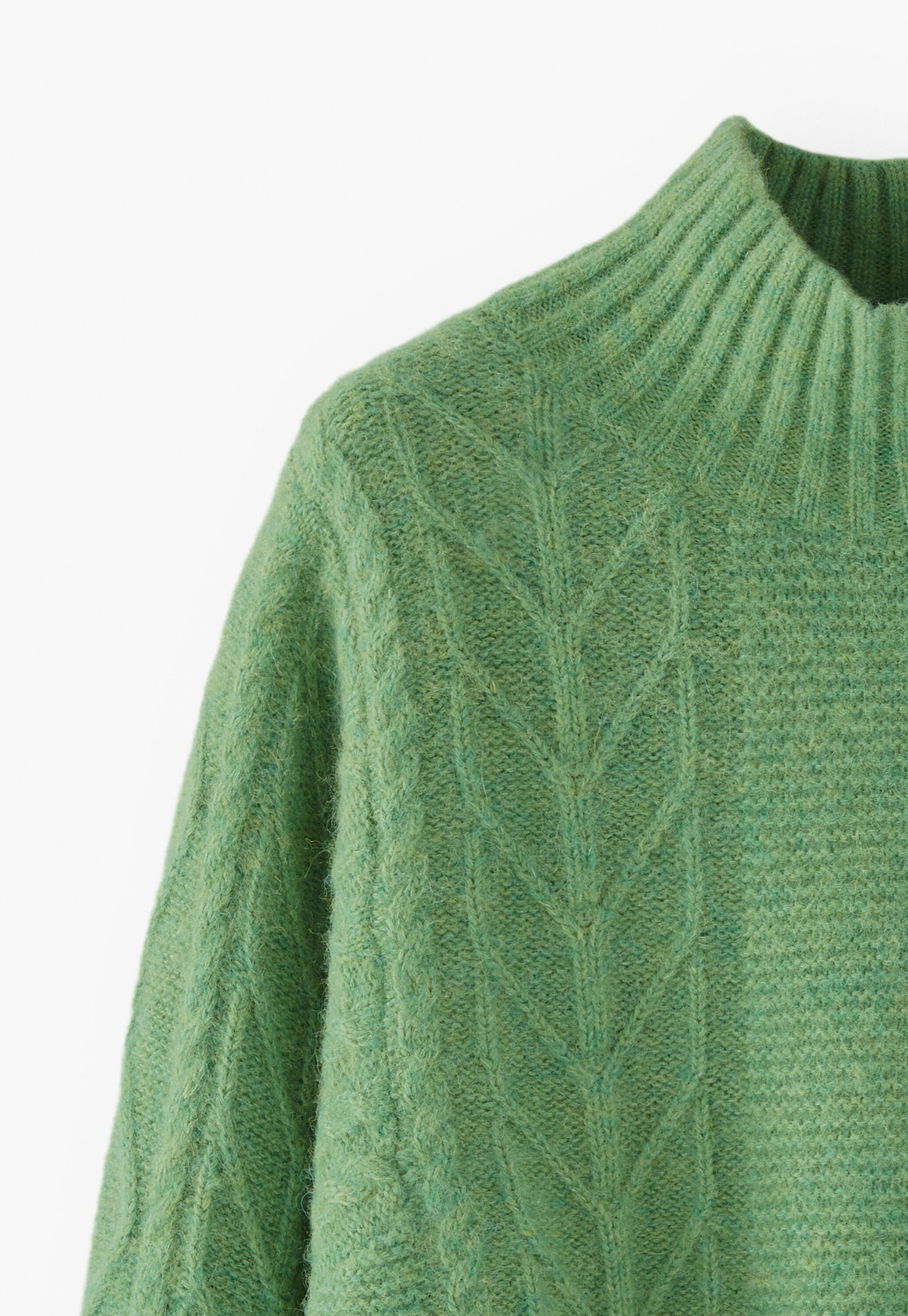 Cable-knit sweater