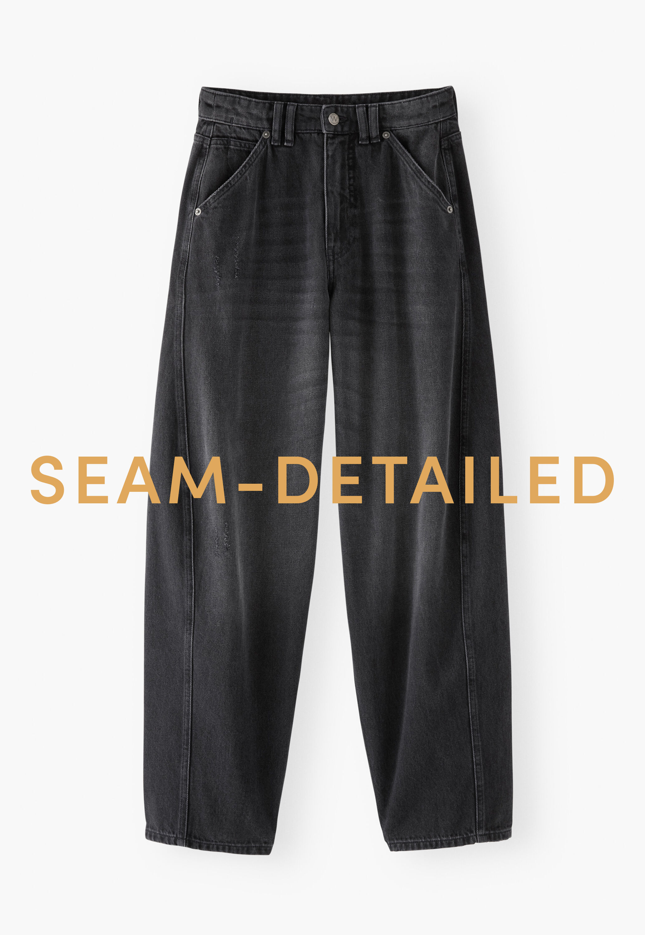 Seam-detailed jeans