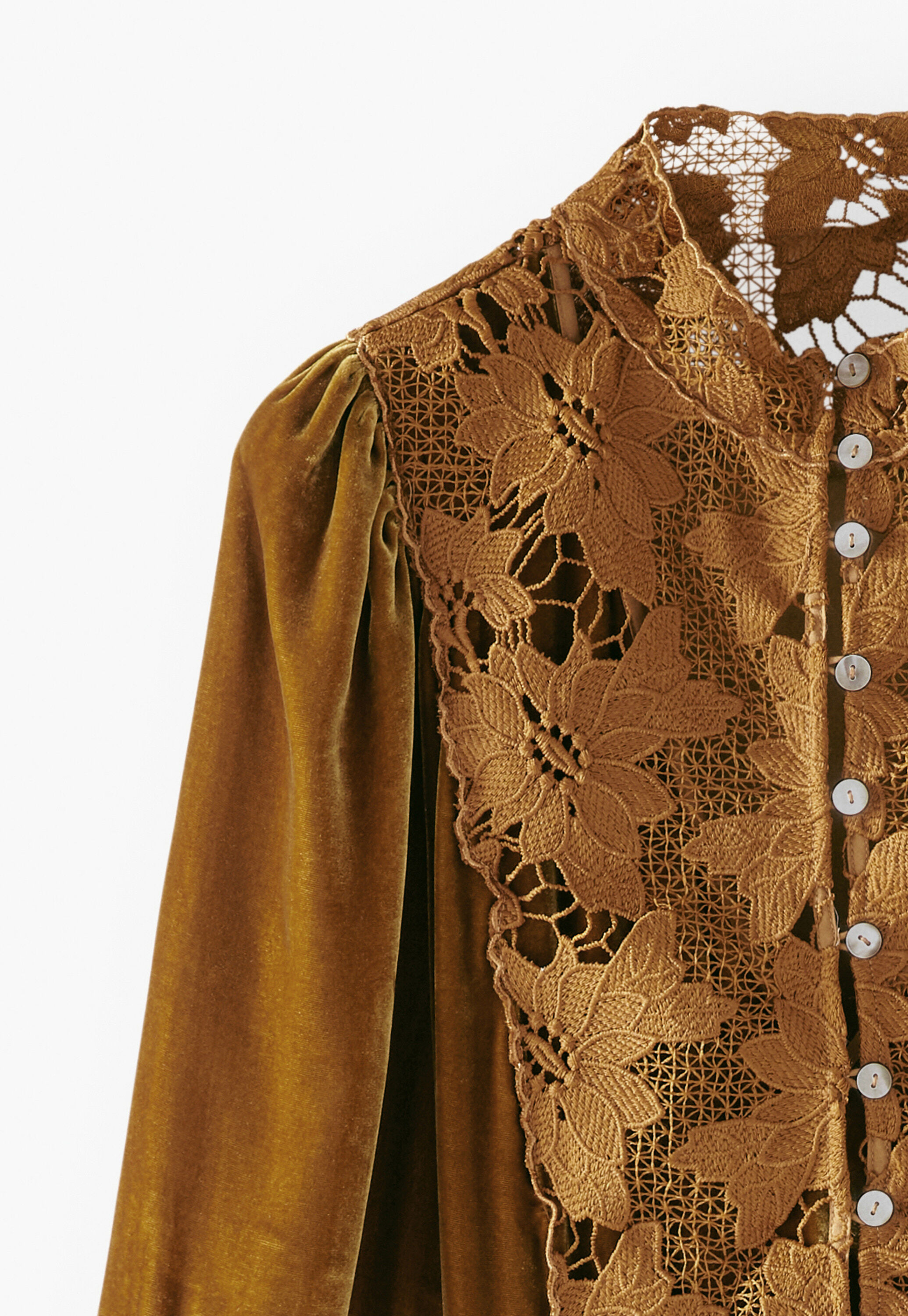 Velvet dress, Golden honey, large