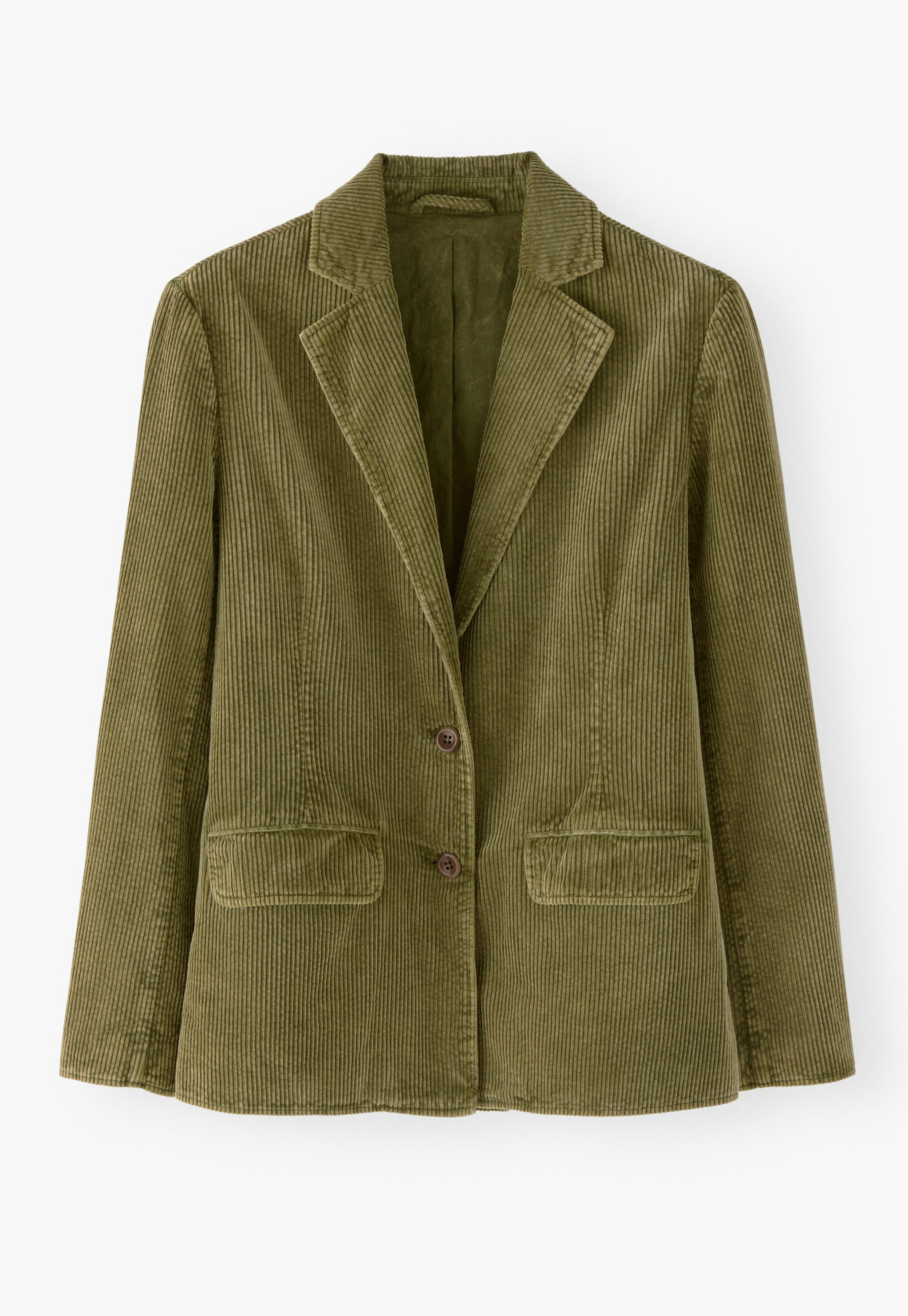 Cord blazer, Olive green, large