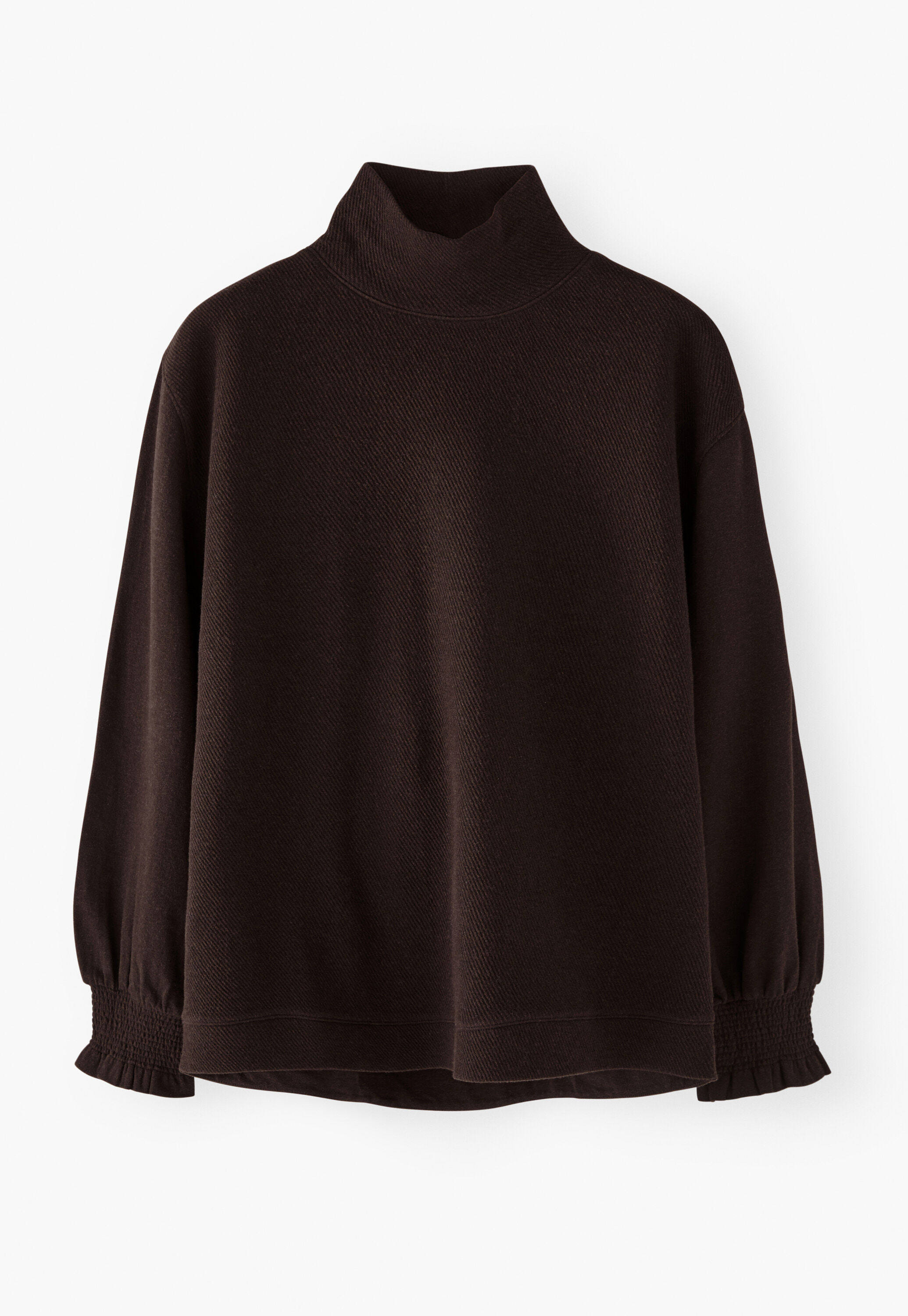 High-neck sweatshirt