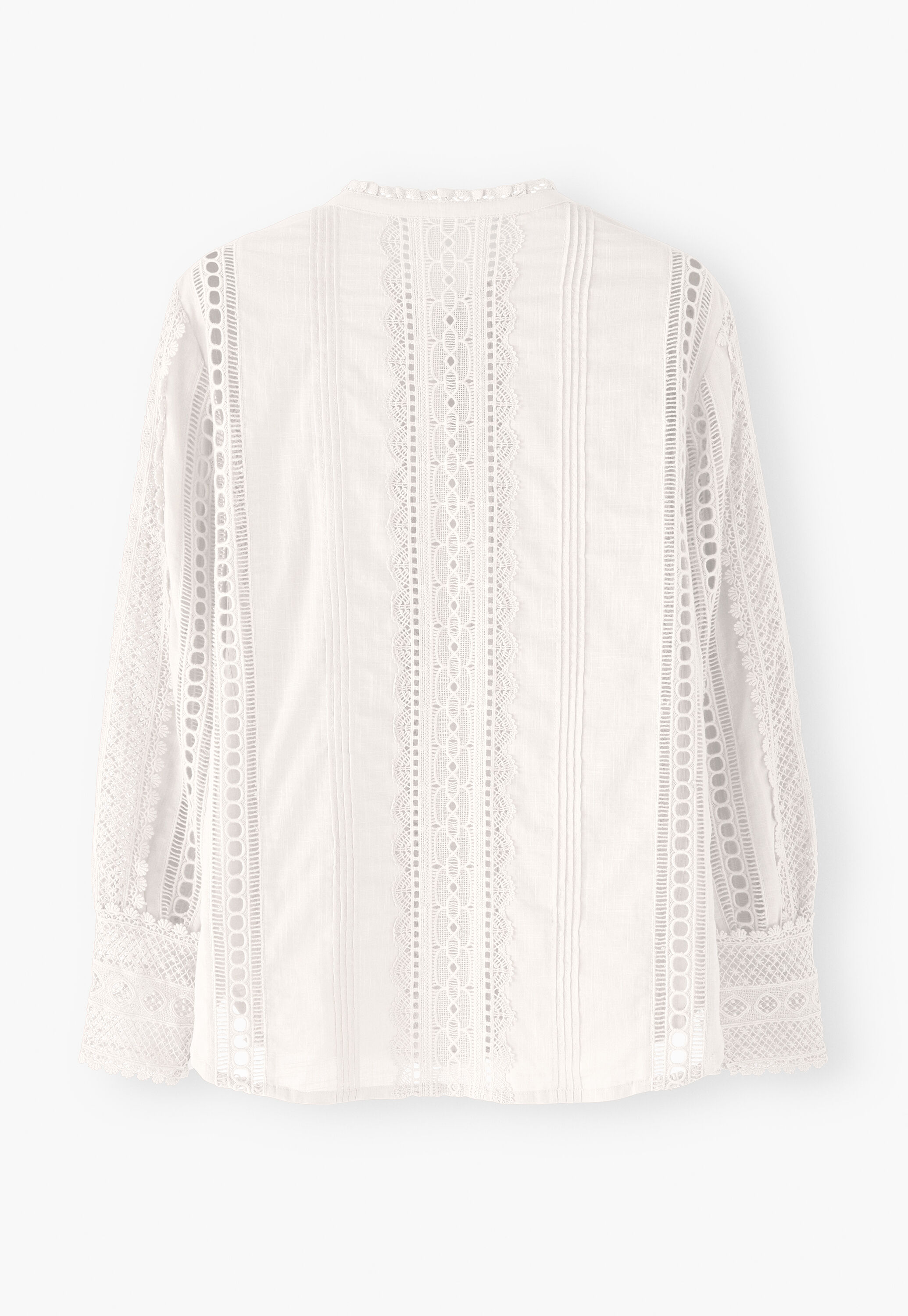 Lace blouse, Off-white, large