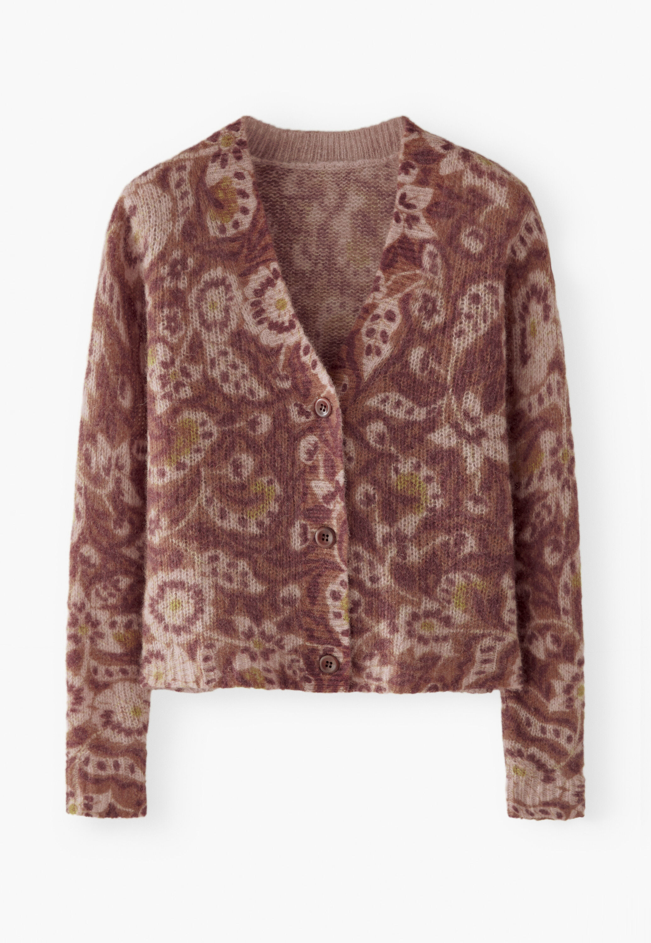Printed cardigan
