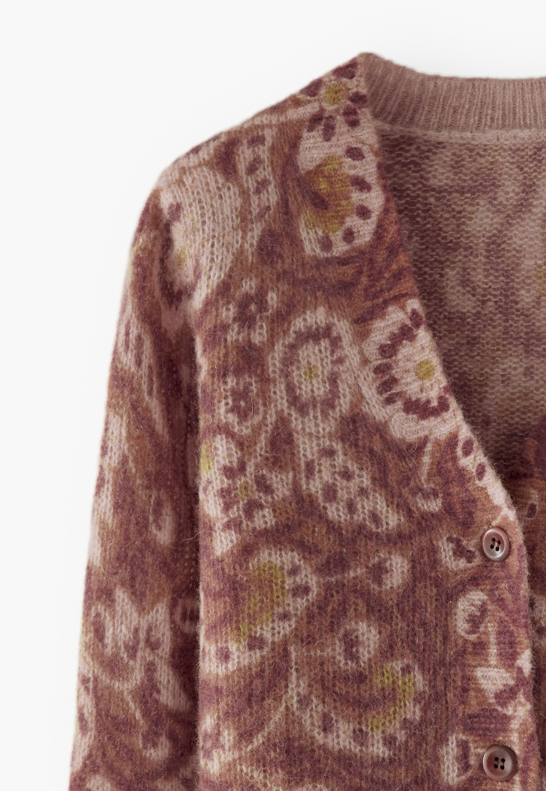 Printed cardigan